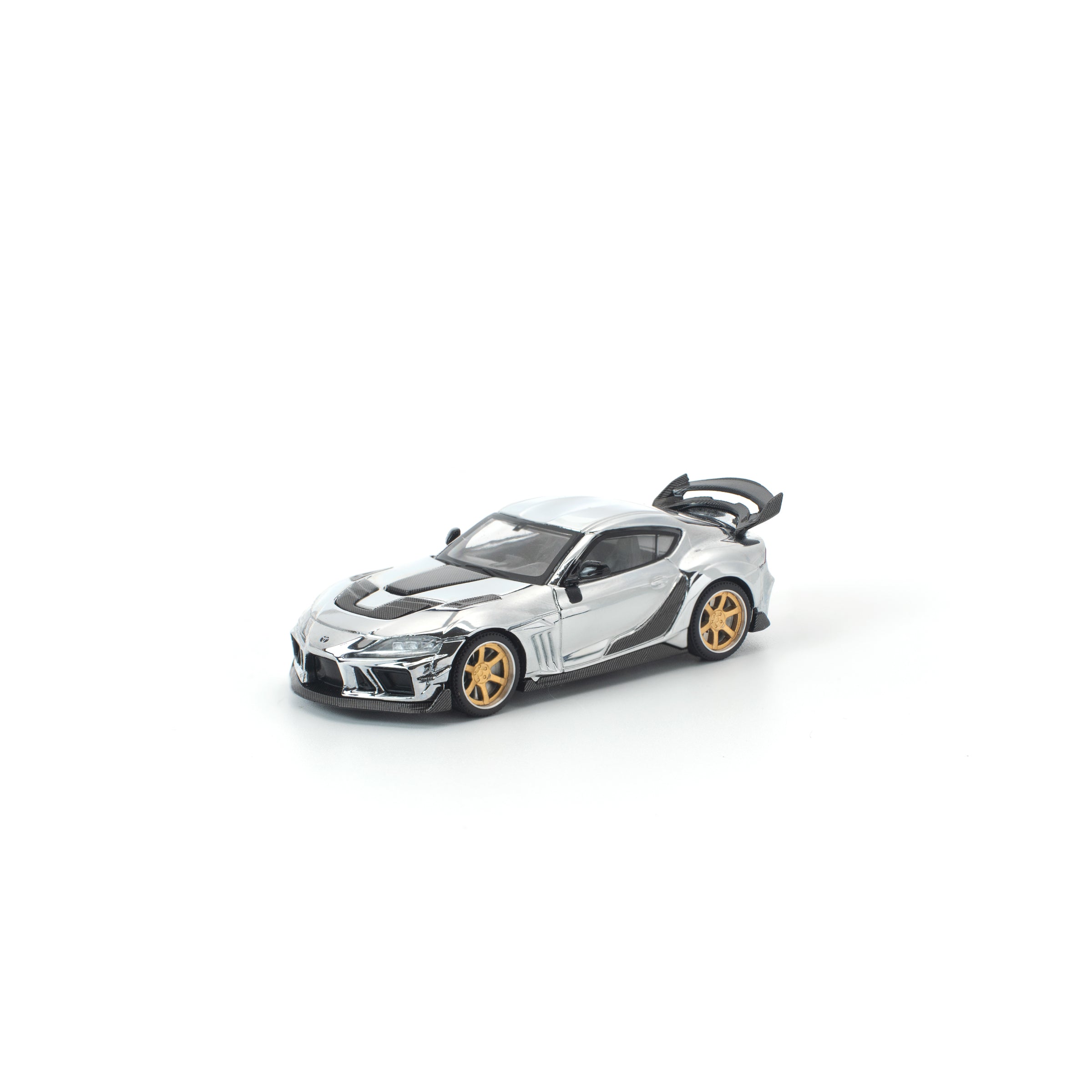 POP RACE 1/64 - DARWIN PRO 66G WBK SUPRA A90 SILVER CHROME