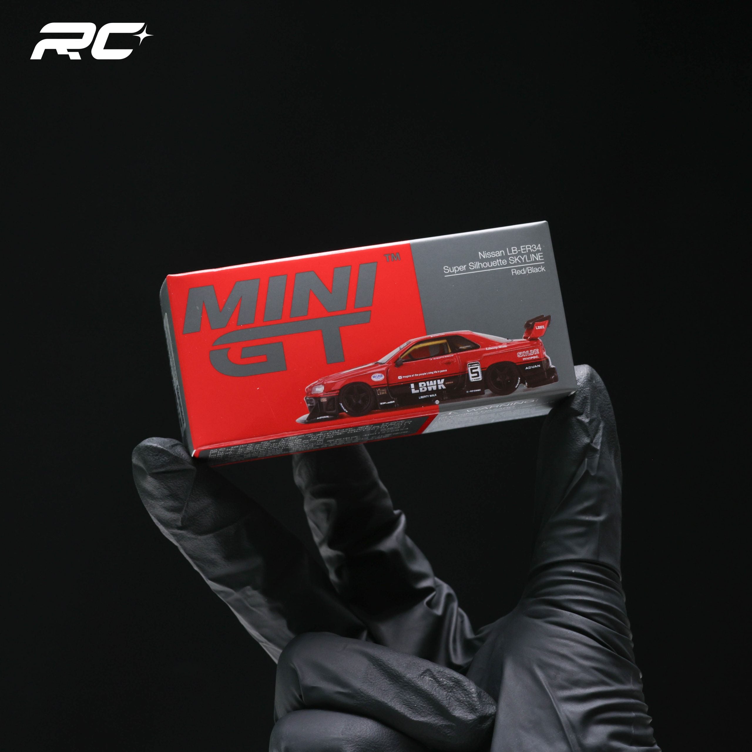 MINI GT #843 1/64 Nissan LB-ER34 Super Silhouette SKYLINE Red – RC