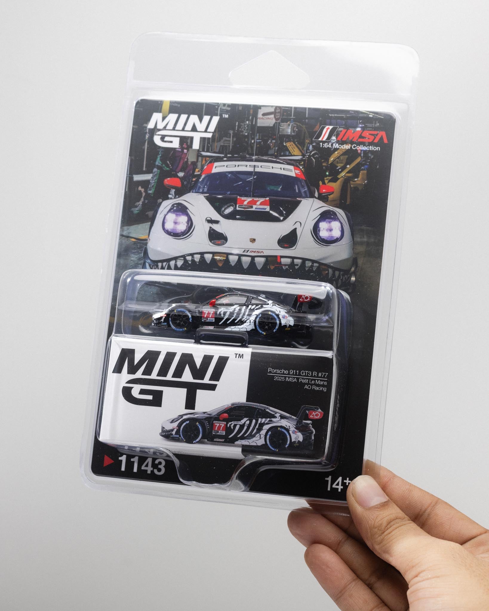MINIGT 1/64 - Porsche 911 GT3 R #77 AO Racing 2025 IMSA Petit Le