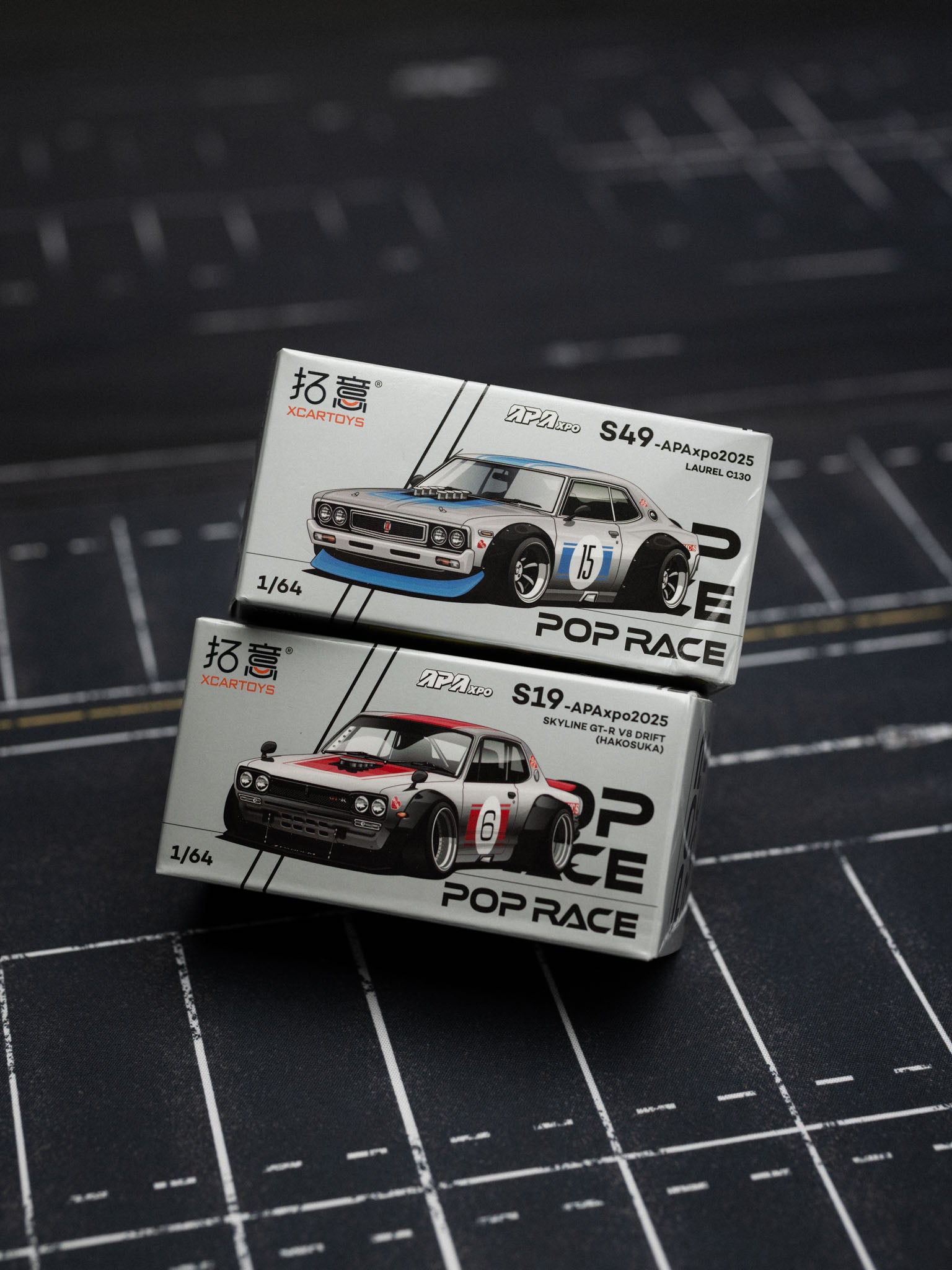 POP RACE 1:64 Foshan APAxpo2025 SKYLINE GT-R V8 DRIFT(HAKOSUKA 