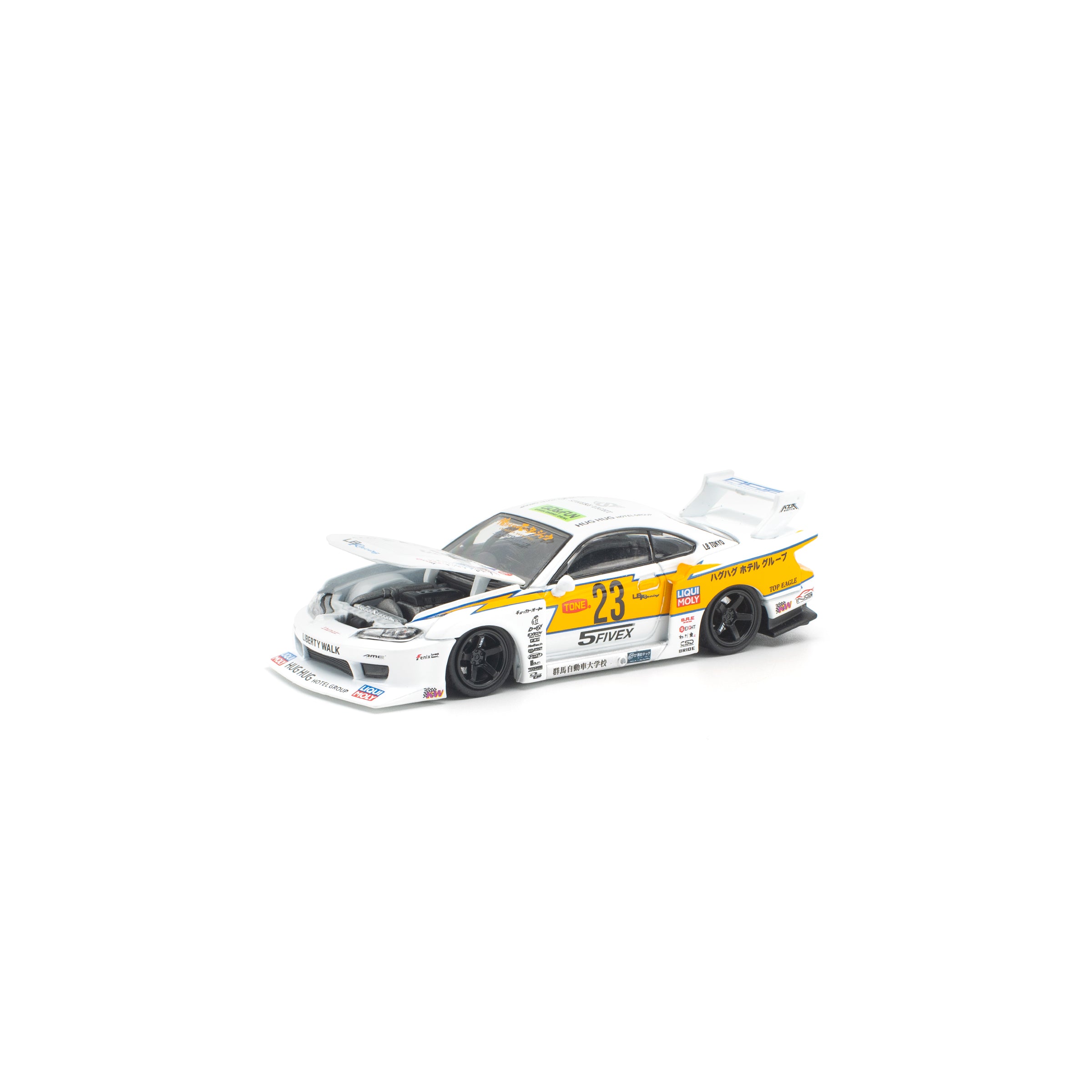 POP RACE 1/64 - LB SUPER SILHOUETTE S15 SILVIA WHITE – RC Cambodia