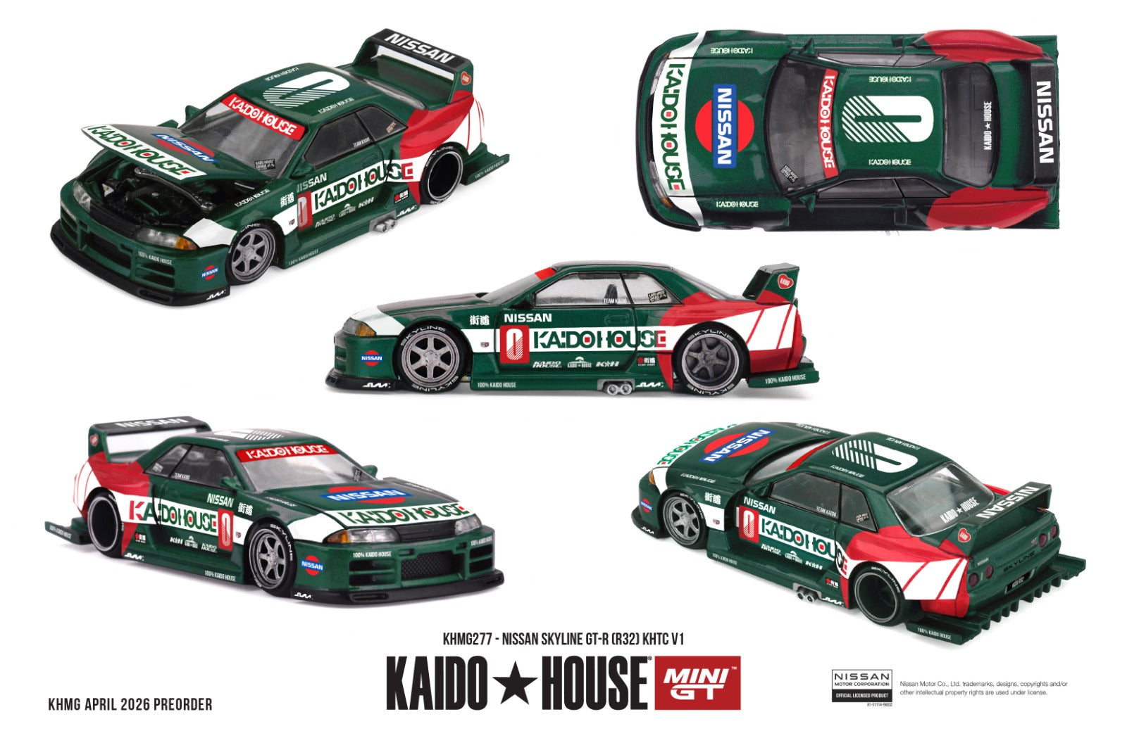 KAIDO HOUSE X MINI GT 1/64 Nissan Skyline GT-R (R32) KHTC V1 – RC