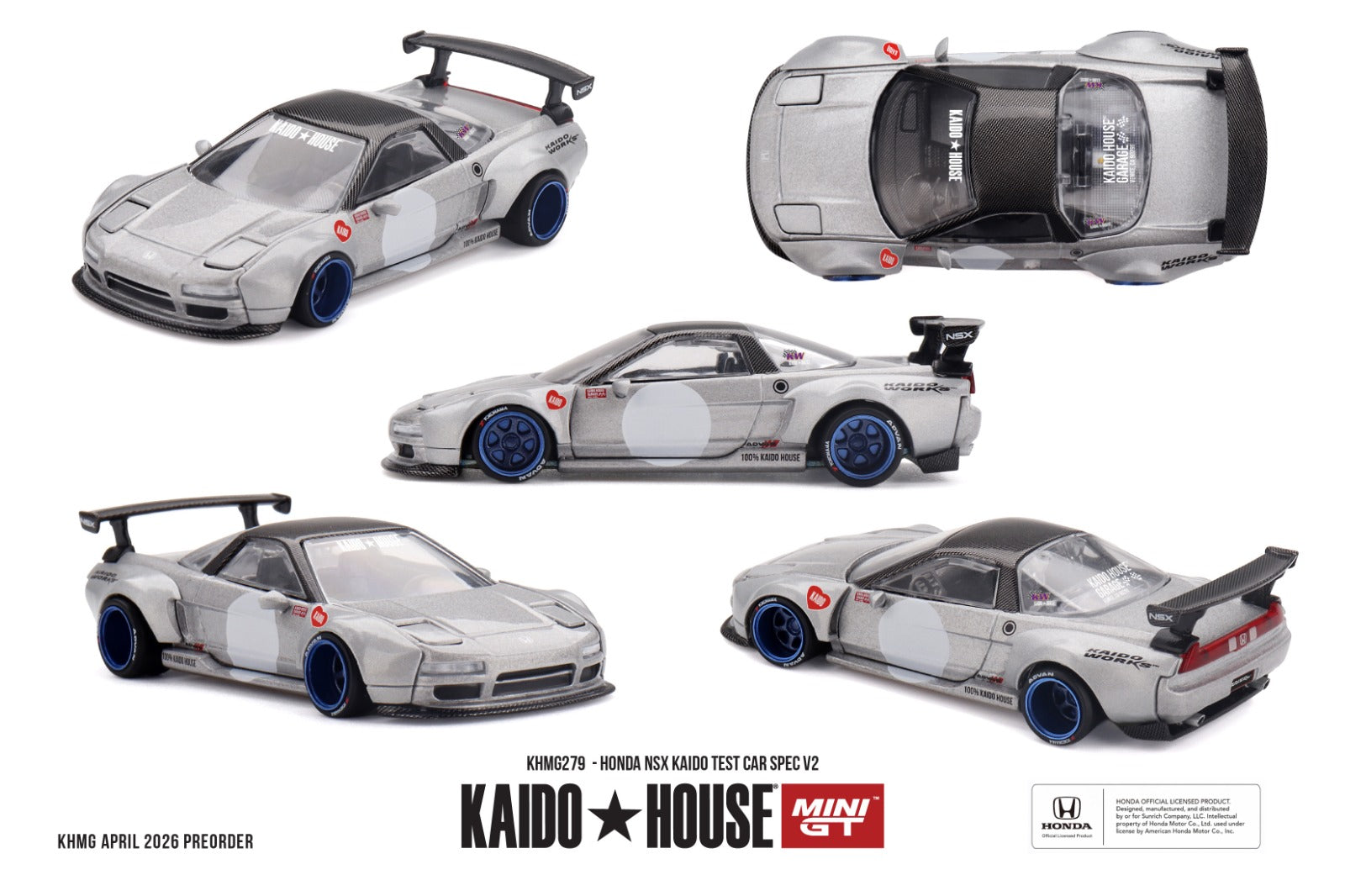 KAIDO HOUSE X MINI GT 1/64 Honda NSX Kaido Test Car Spec V2 – RC