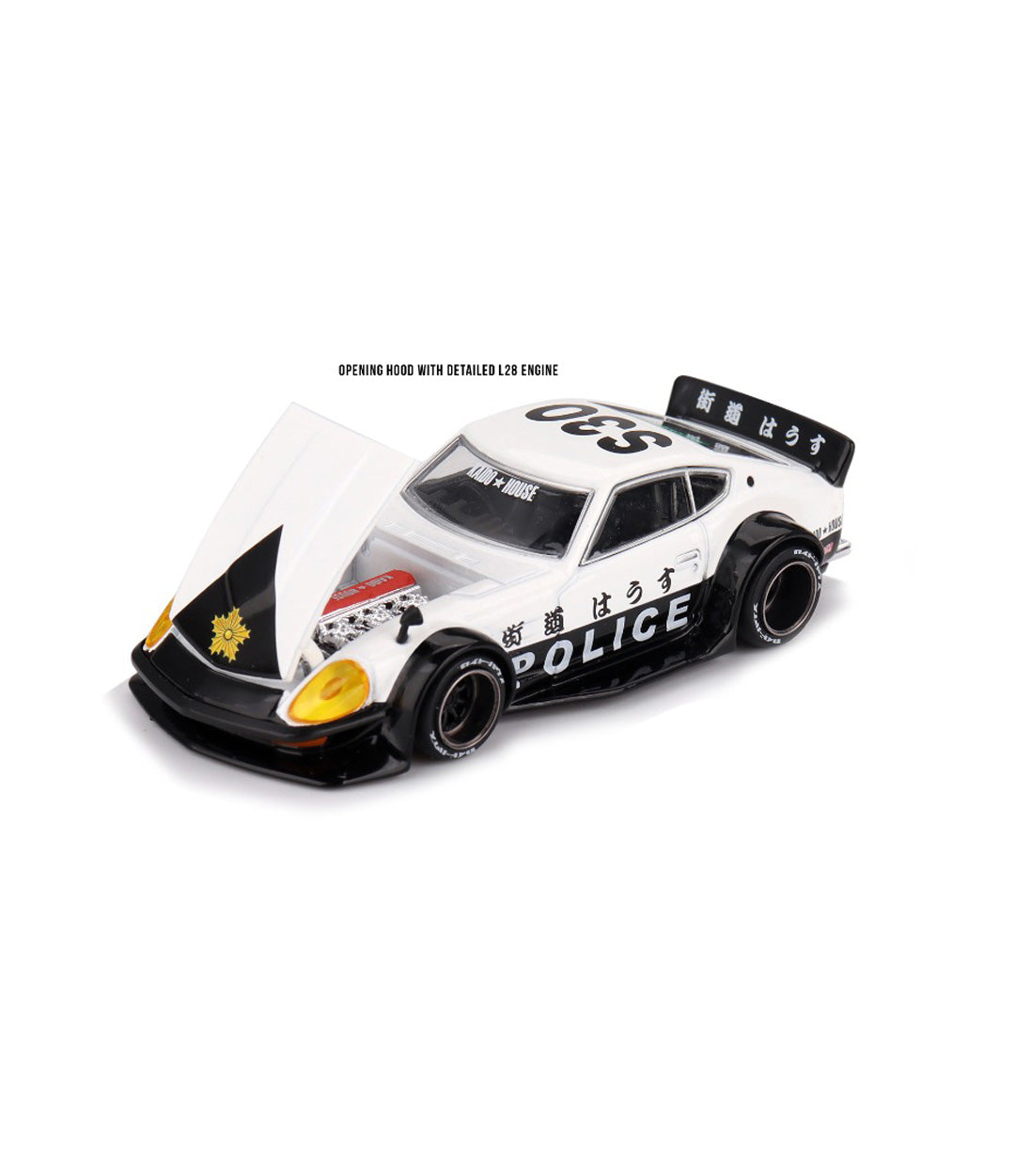 KaidoHouse x MINI GT Nissan Fairlady Z Kaido GT Police KHMG208