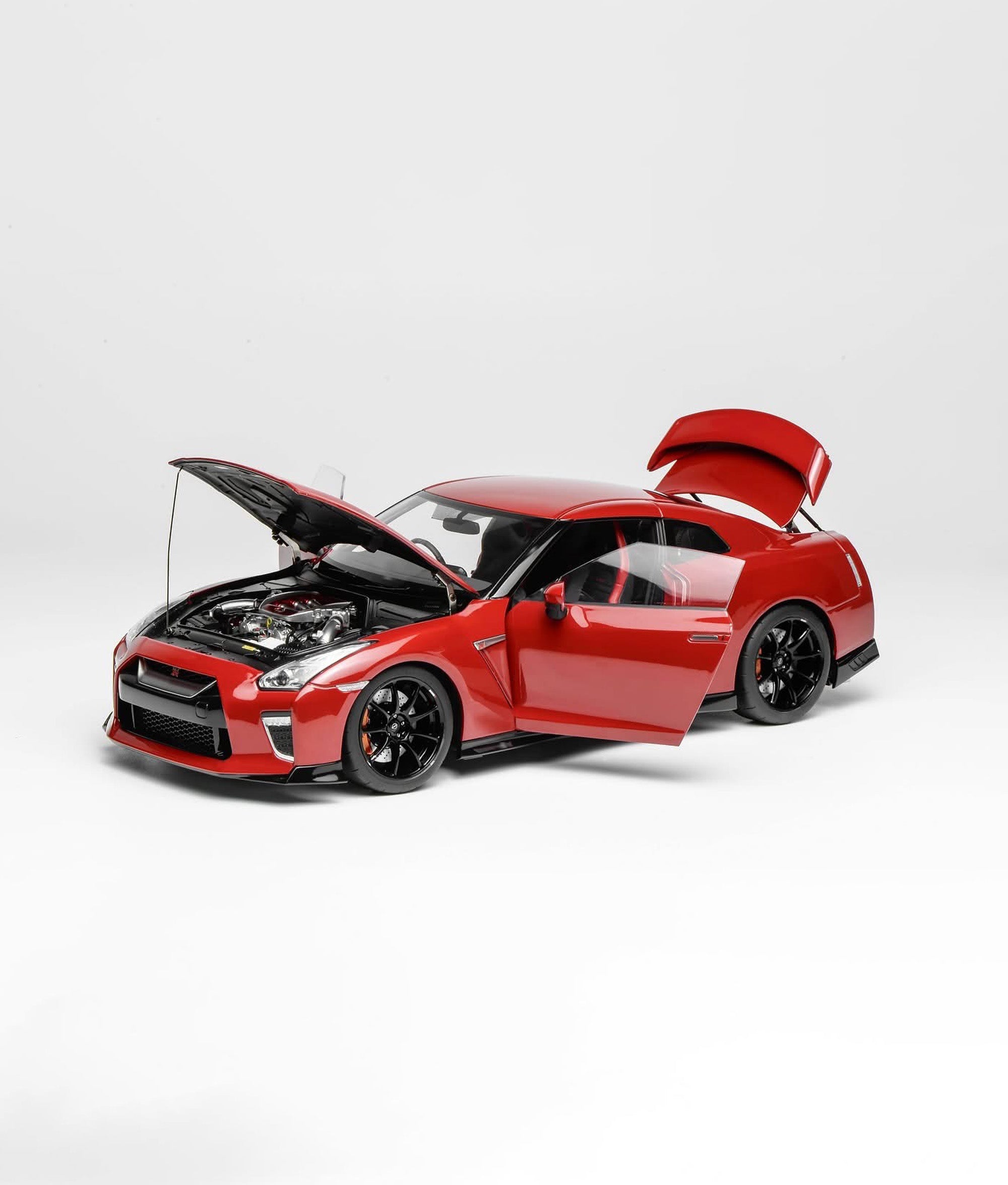 Motorhelix 1/64 – Nissan GT-R35 Track Edition Solide Rouge – M63512 – Neuf