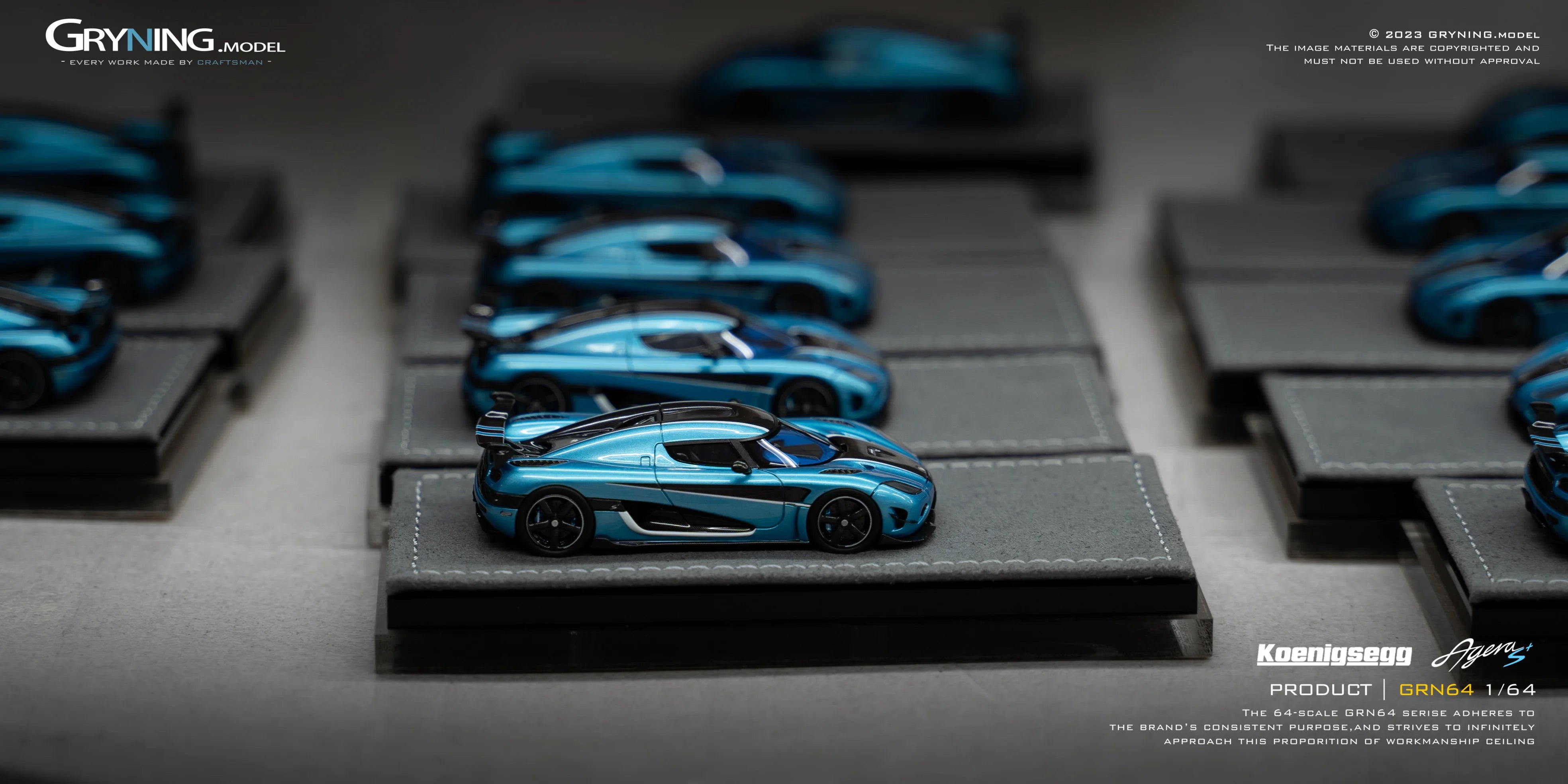 GRYNING.model 1/64 Koenigsegg Agera S+Medusa