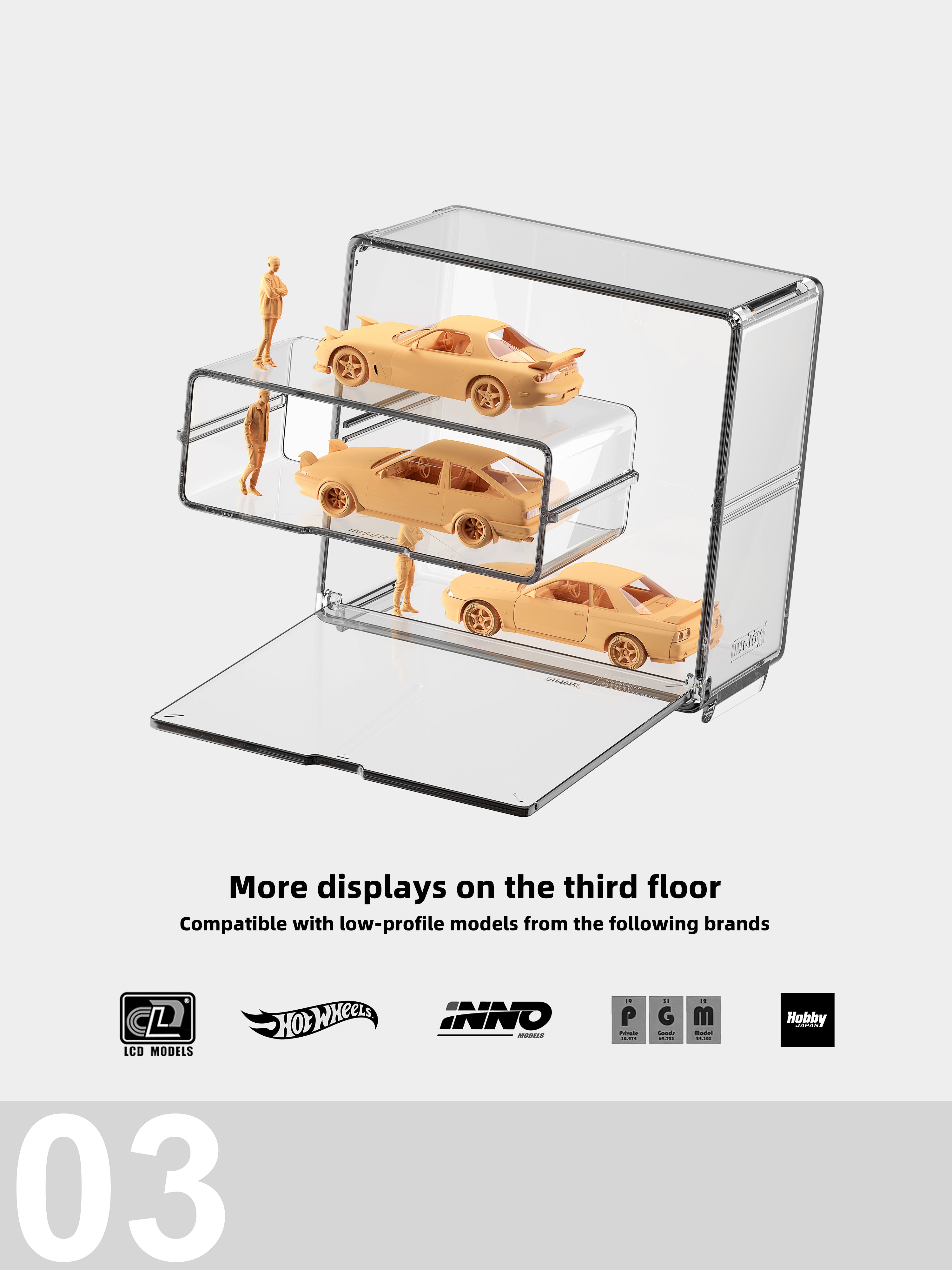TuoToy 03 Standard Display Box Hotwheel - Inno - Kyosho