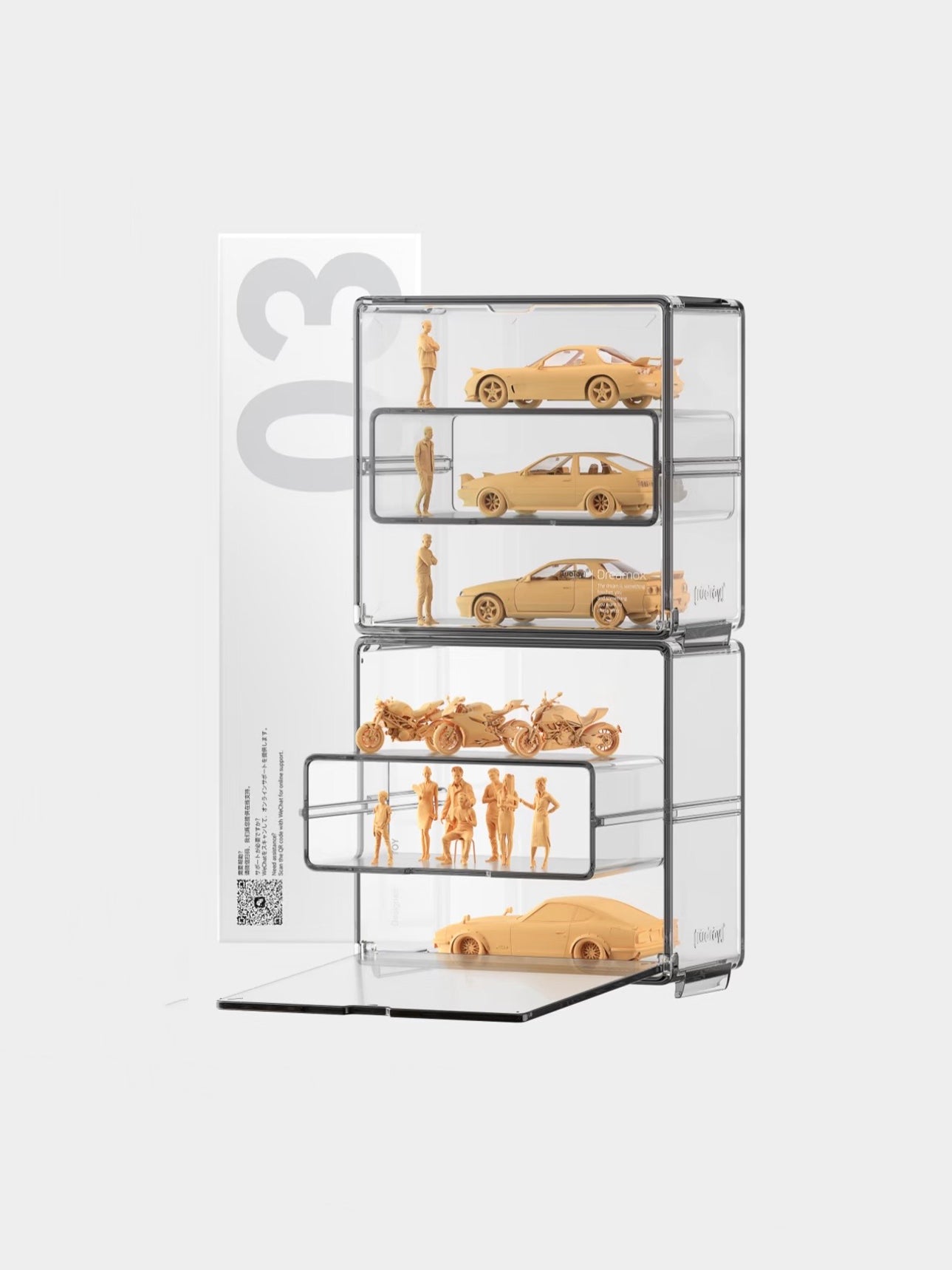 TuoToy 03 Standard Display Box Hotwheel - Inno - Kyosho