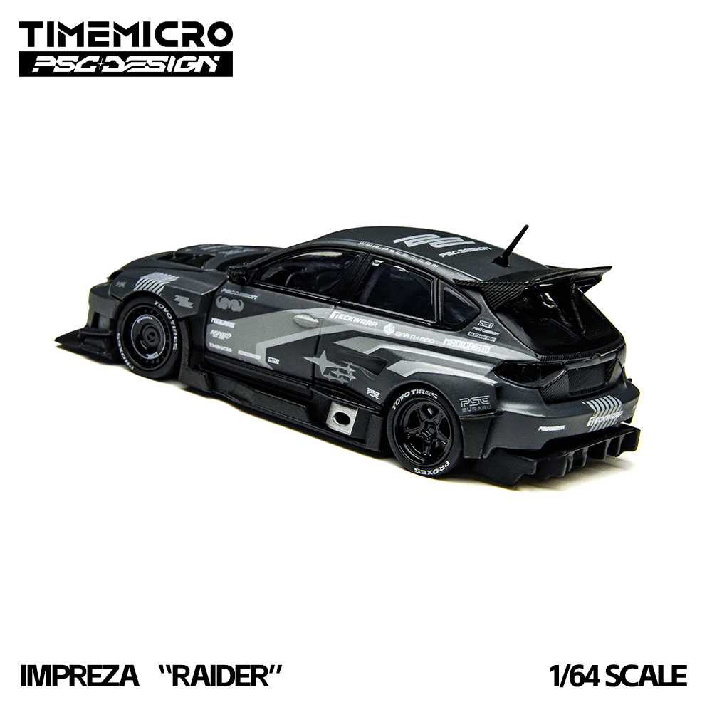 TimeMicro × PSC DESIGN 1:64 Impreza "Raider“ of the gray stripe painted replica
