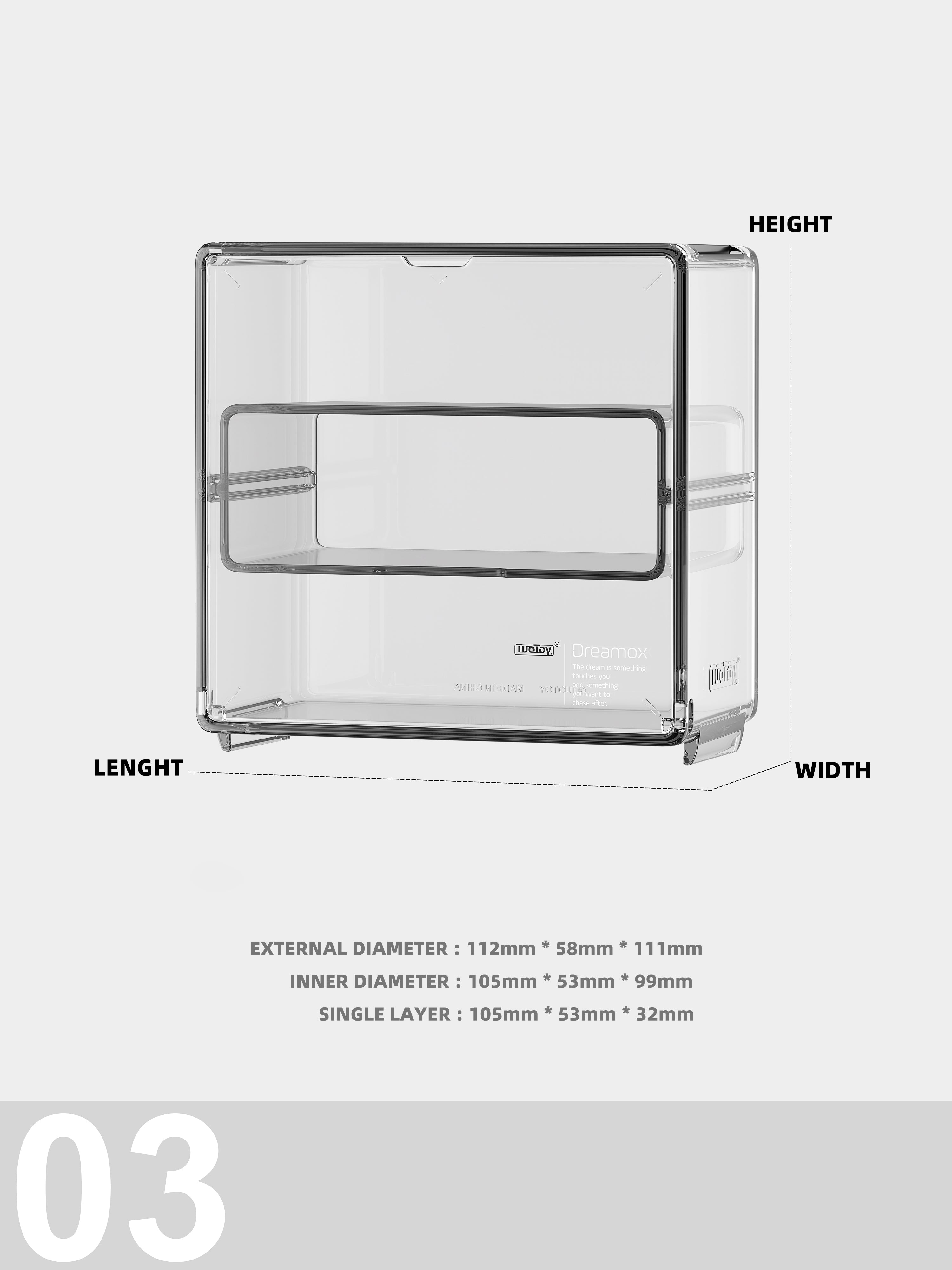 TuoToy 03 Standard Display Box Hotwheel - Inno - Kyosho