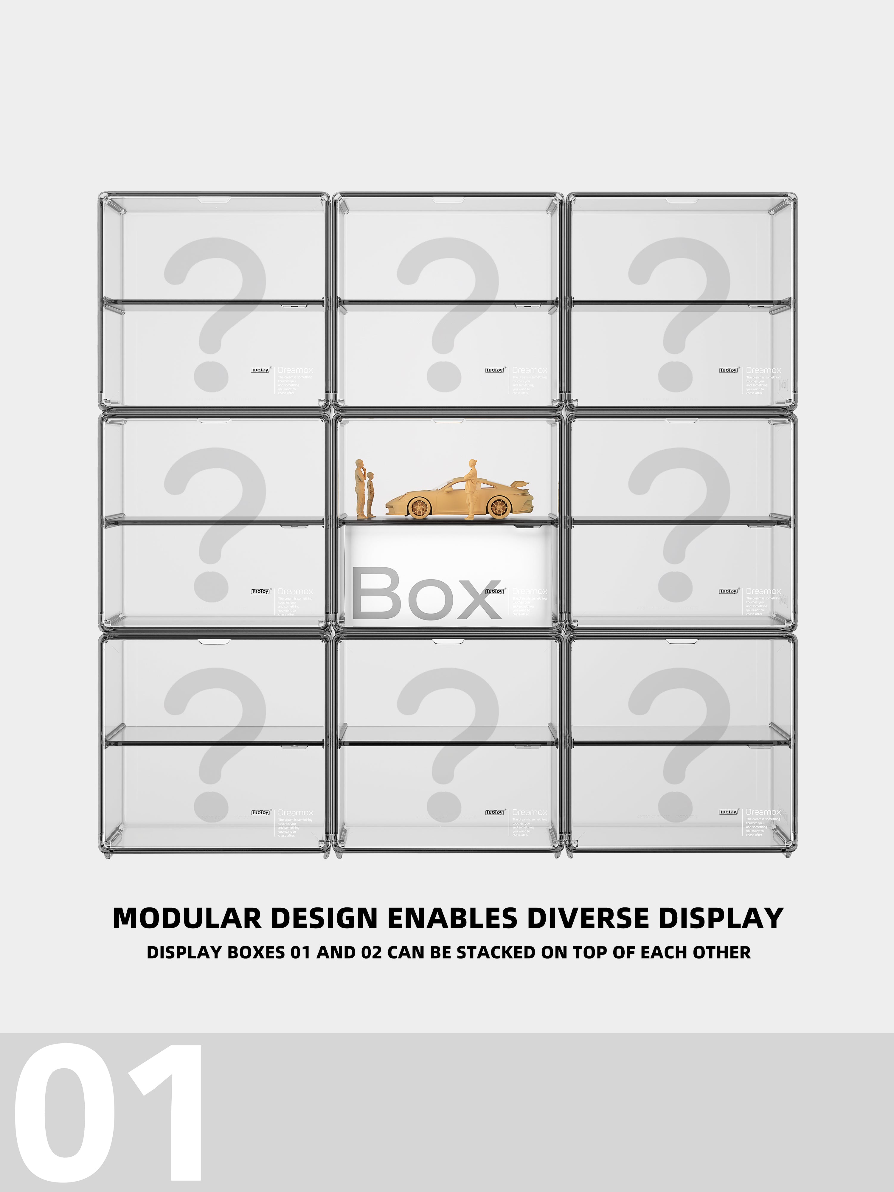 TuoToy 01 Display Box MINIGT - TW - POPRACE