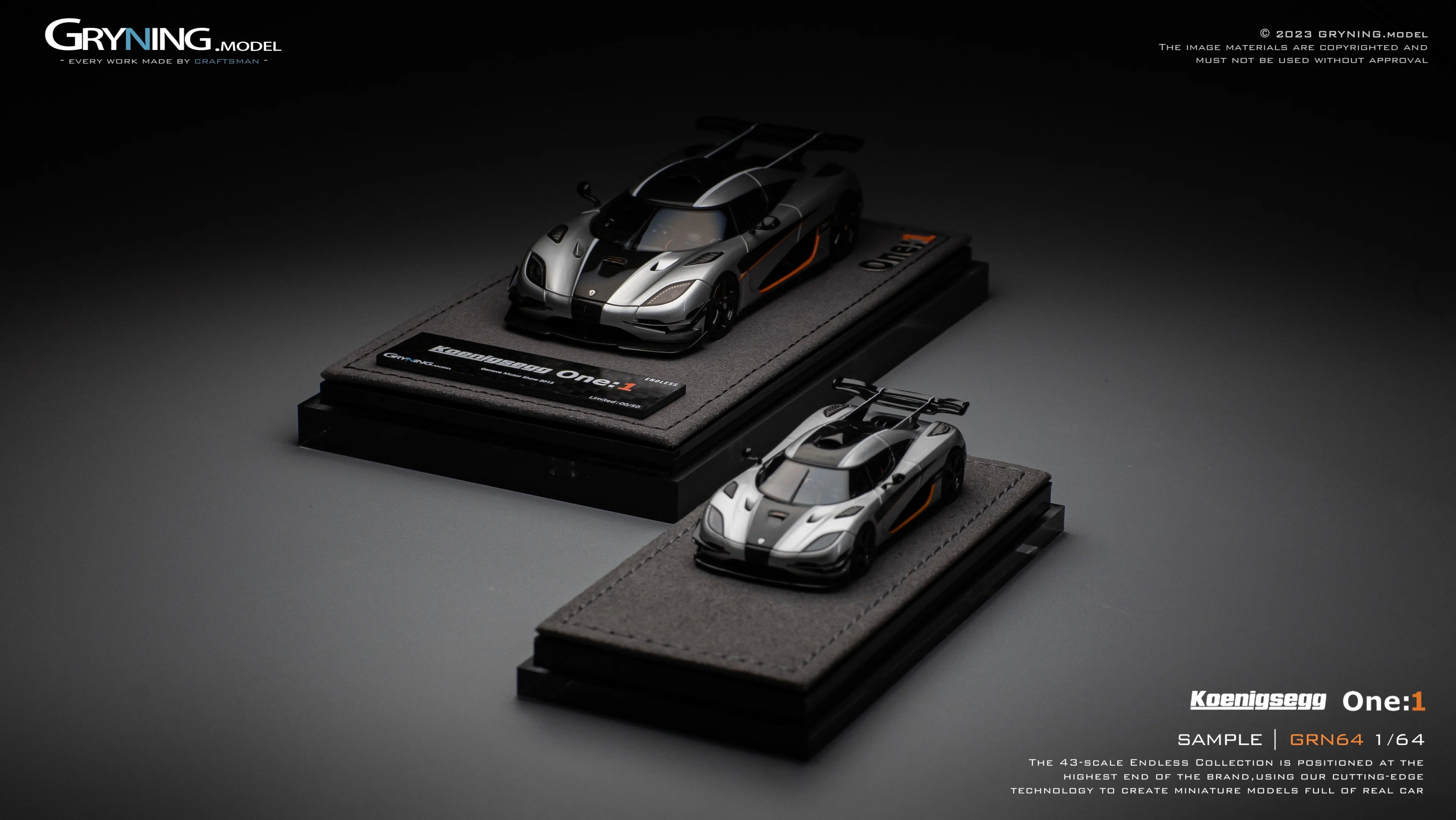 GRYNING.model 1/64 Koenigsegg One:1