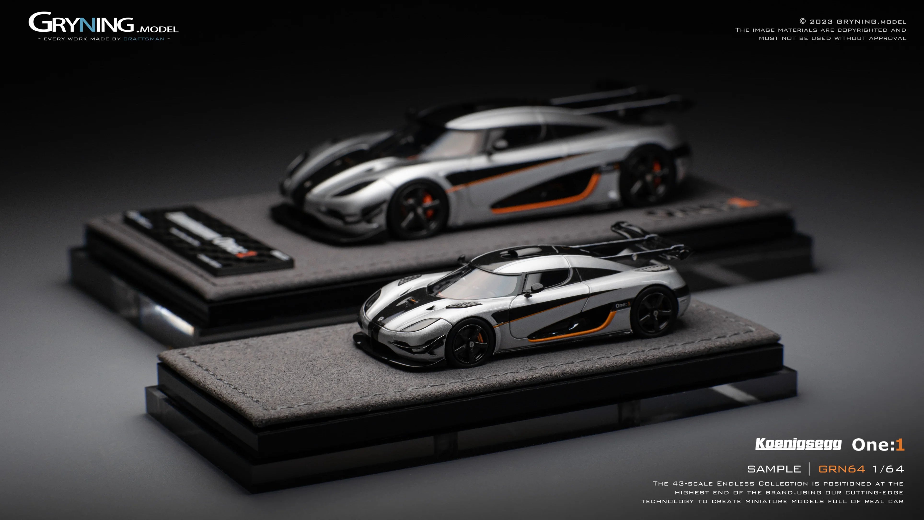 GRYNING.model 1/64 Koenigsegg One:1