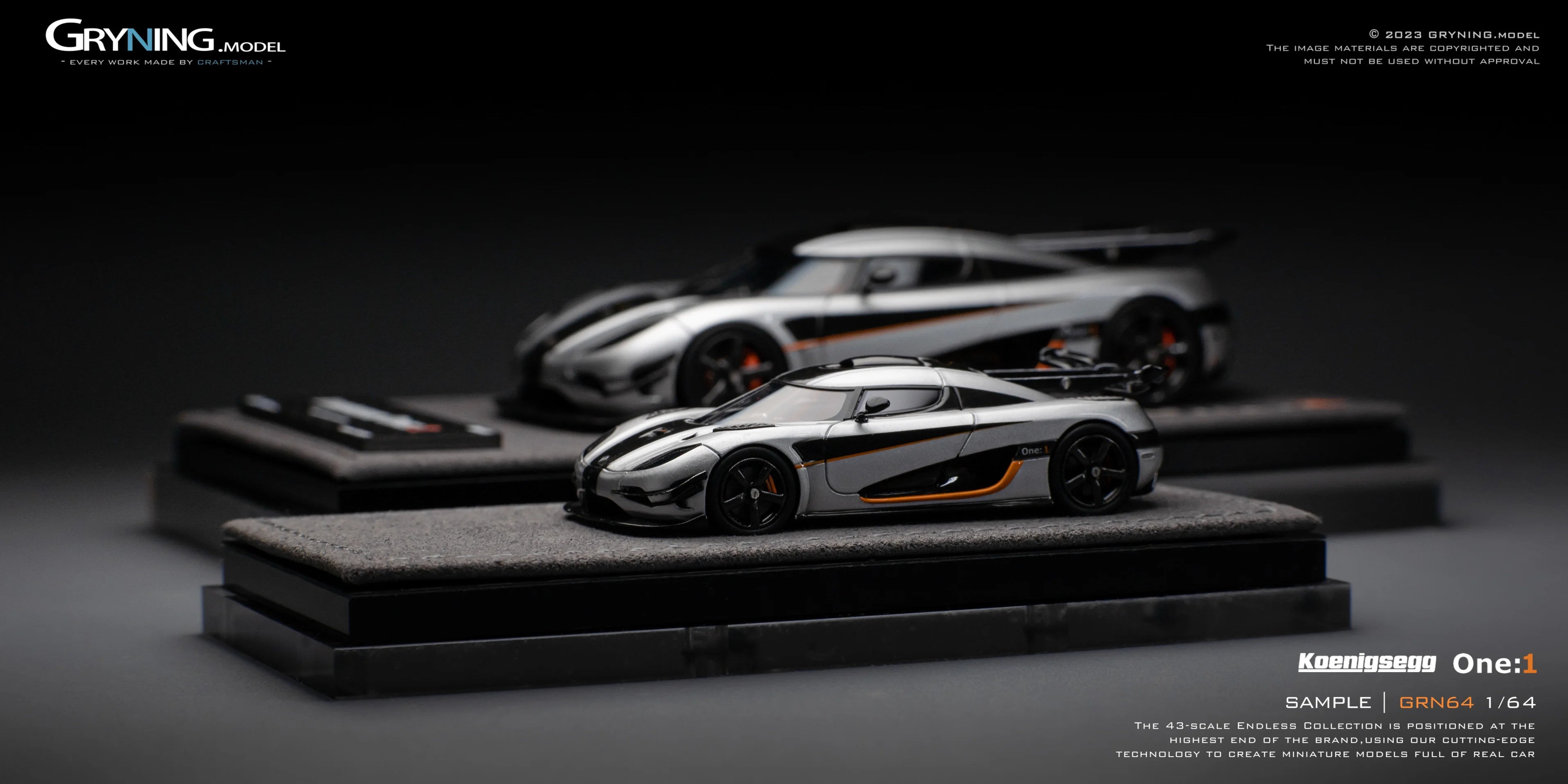 GRYNING.model 1/64 Koenigsegg One:1