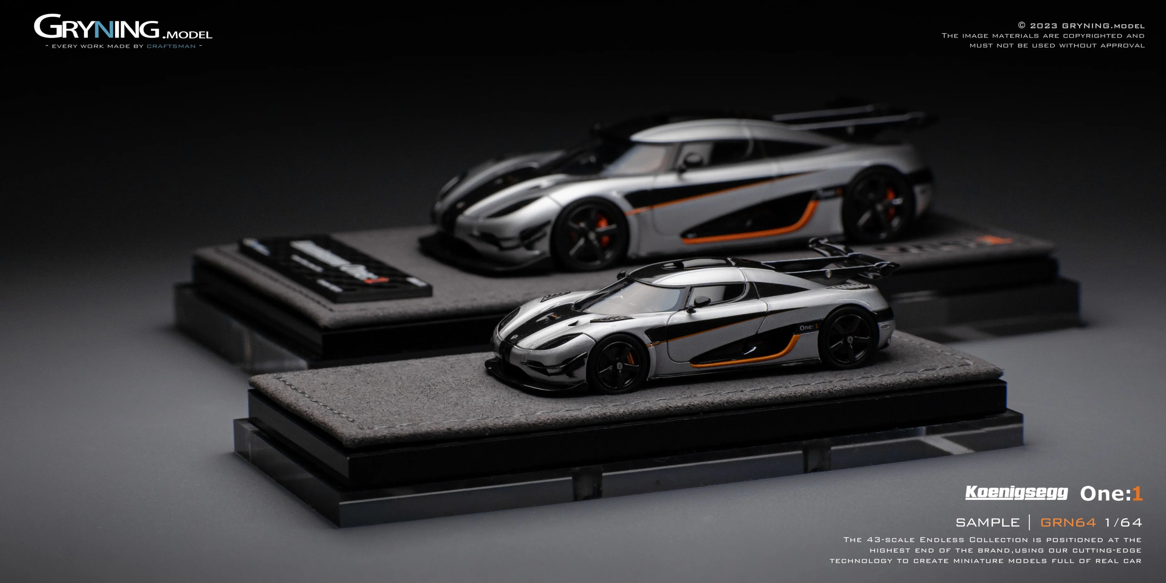GRYNING.model 1/64 Koenigsegg One:1
