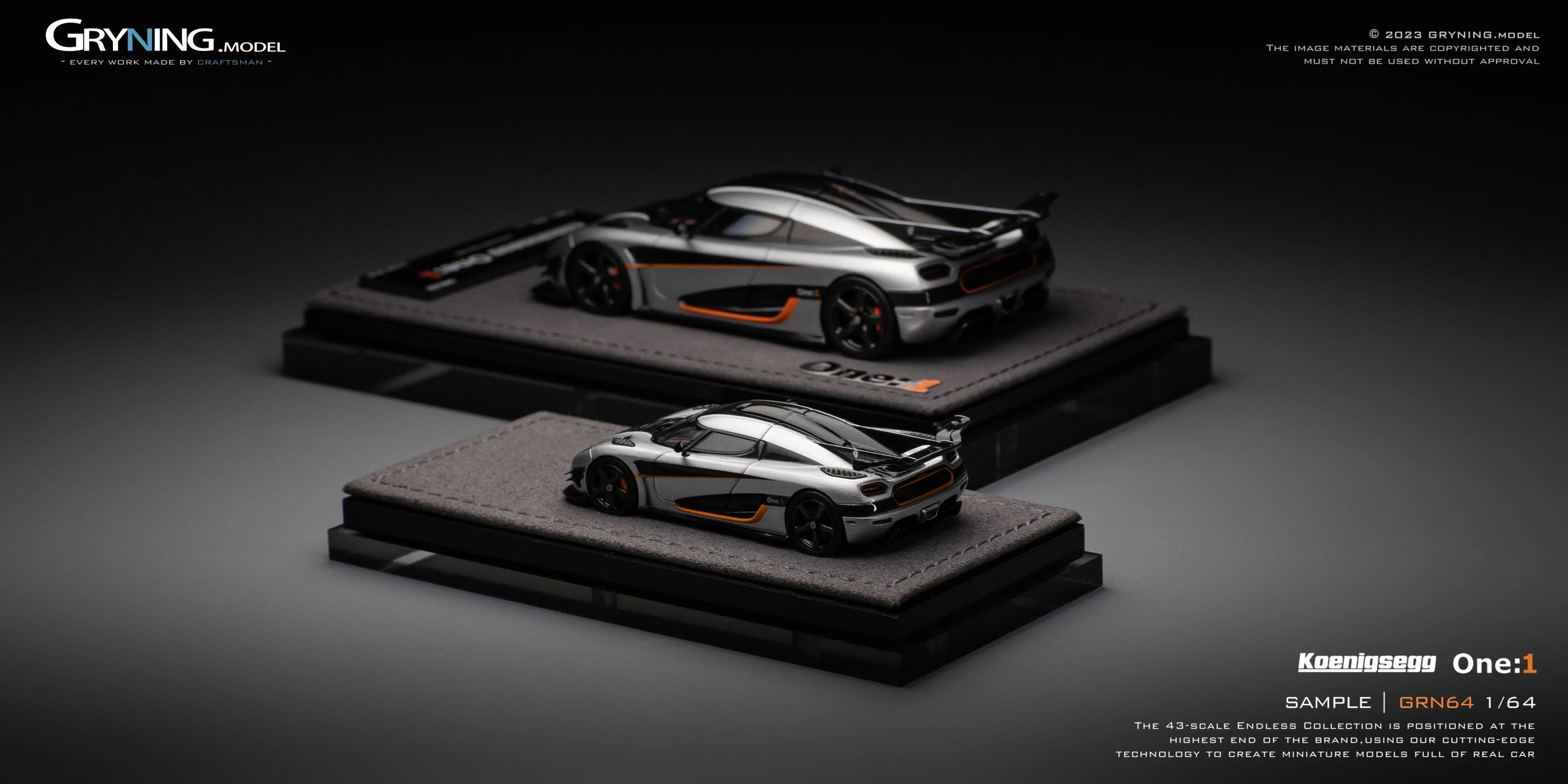 GRYNING.model 1/64 Koenigsegg One:1
