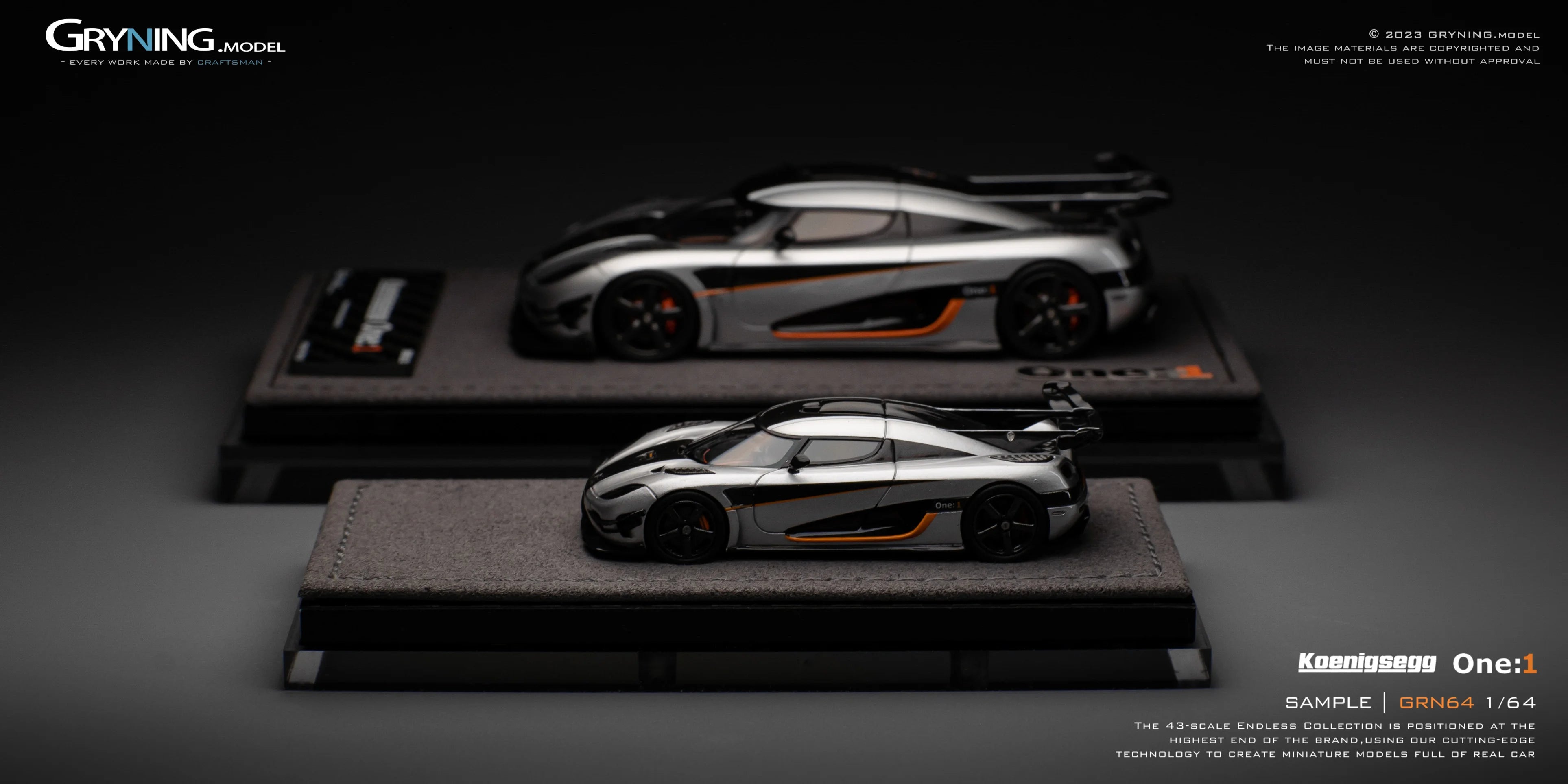 GRYNING.model 1/64 Koenigsegg One:1