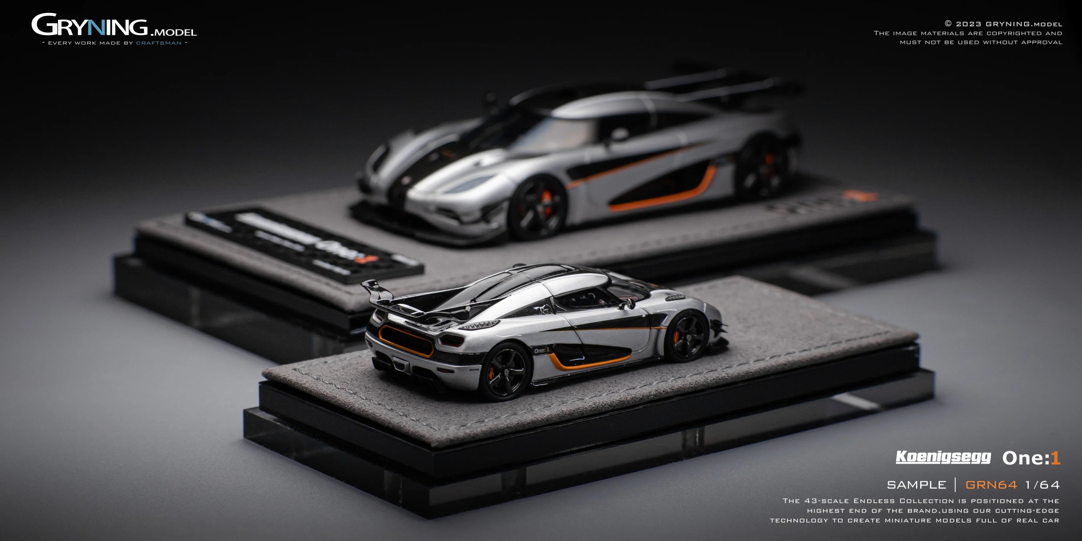 GRYNING.model 1/64 Koenigsegg One:1