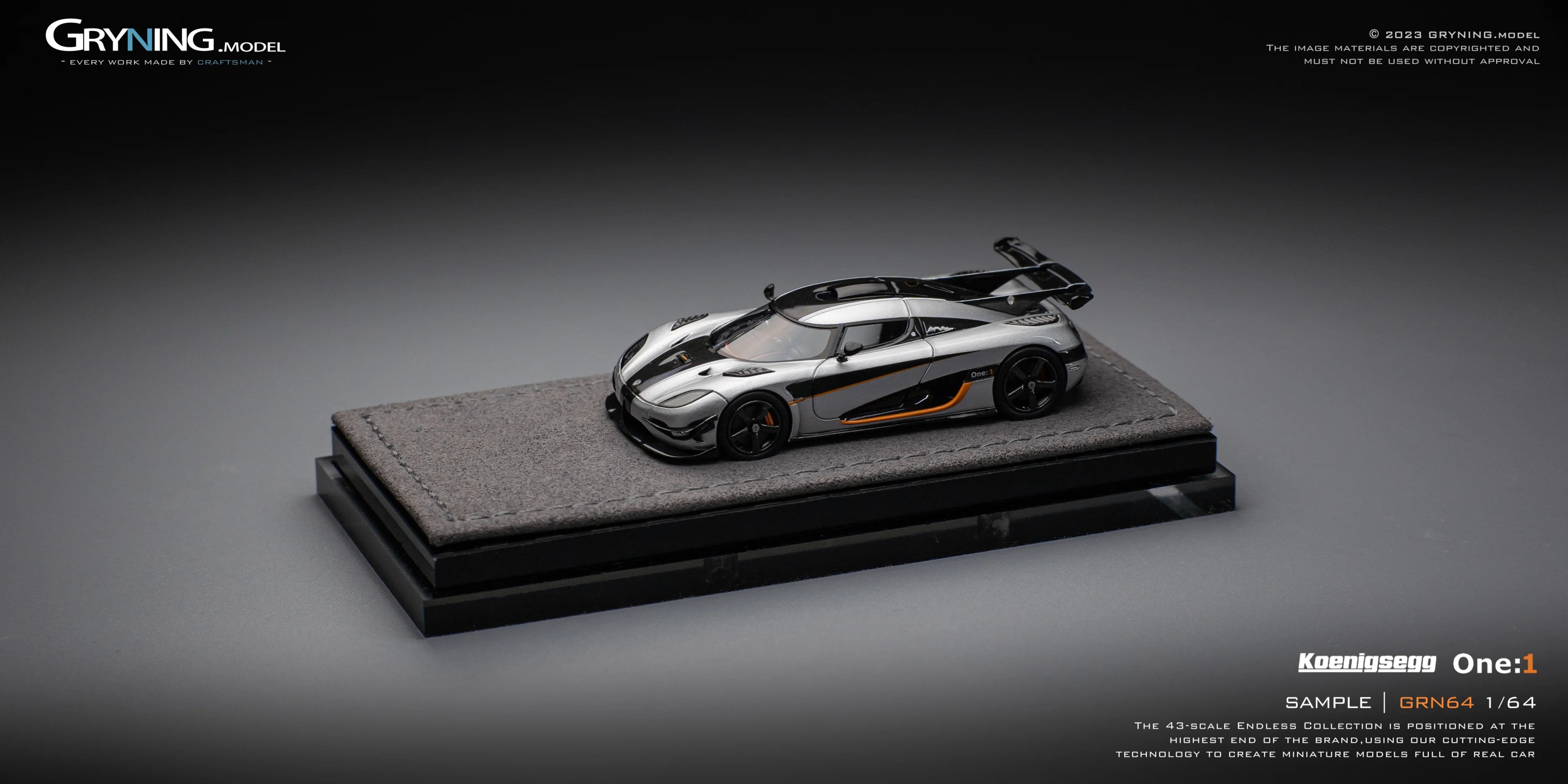 GRYNING.model 1/64 Koenigsegg One:1