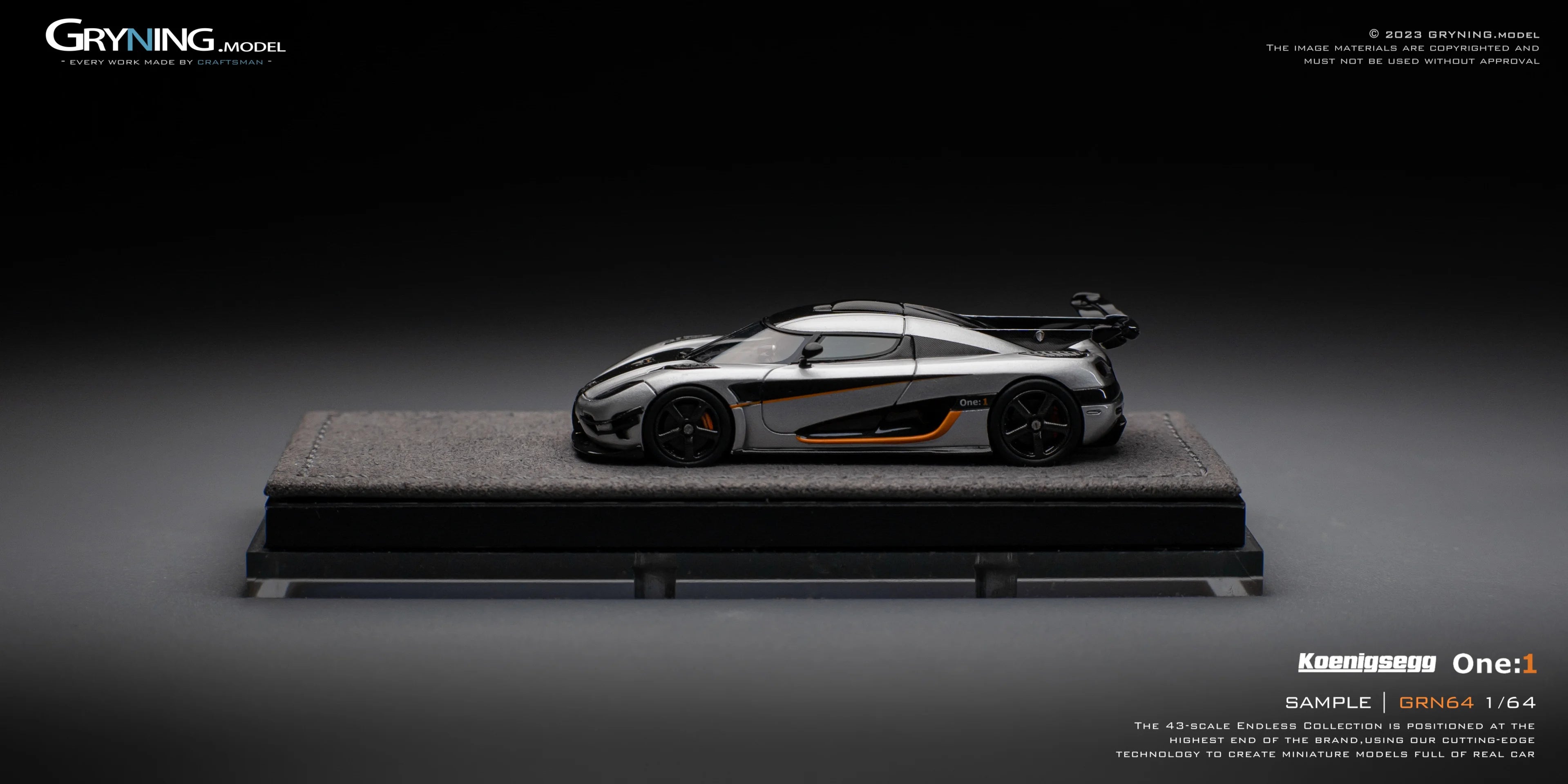 GRYNING.model 1/64 Koenigsegg One:1