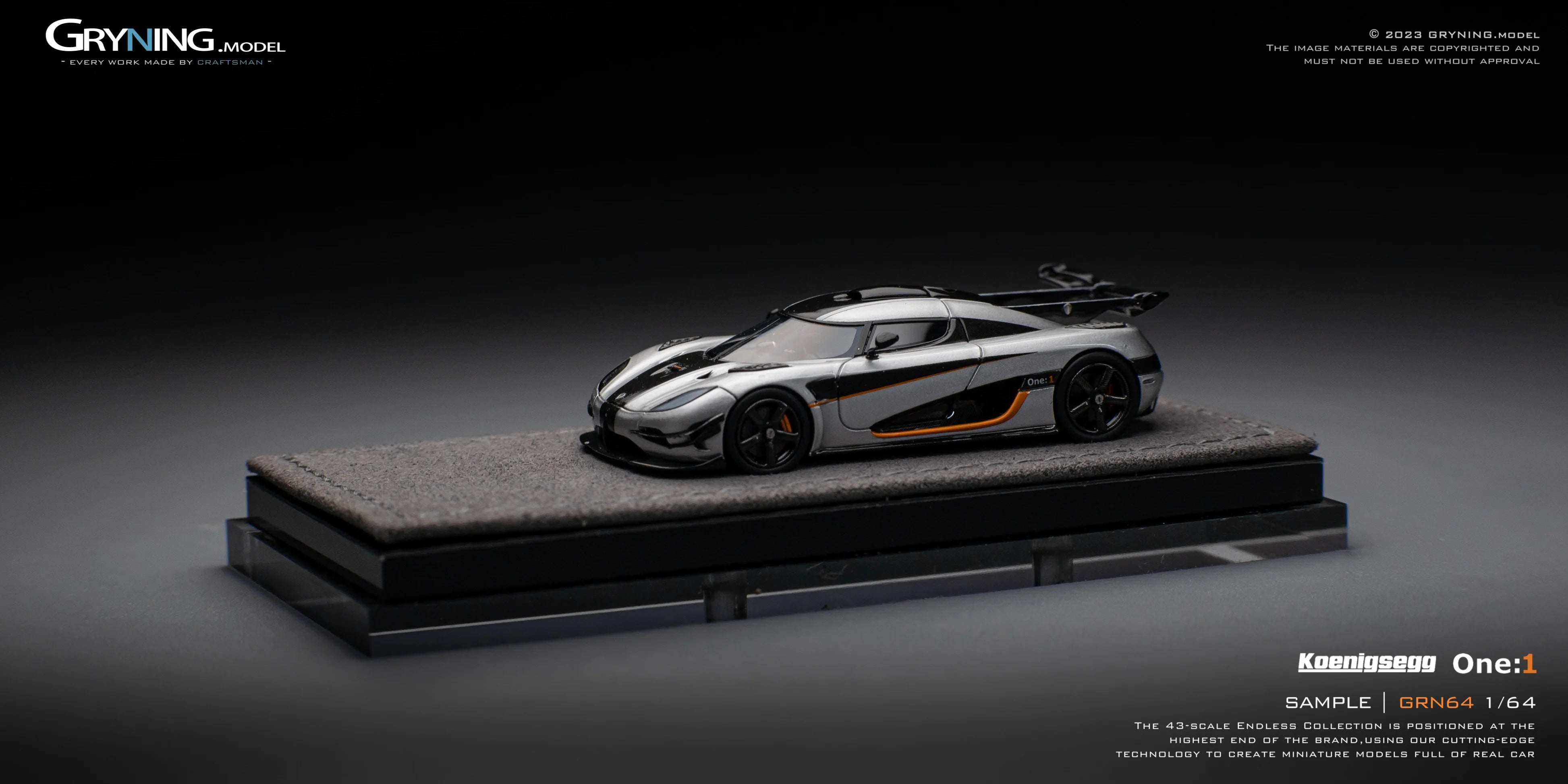 GRYNING.model 1/64 Koenigsegg One:1