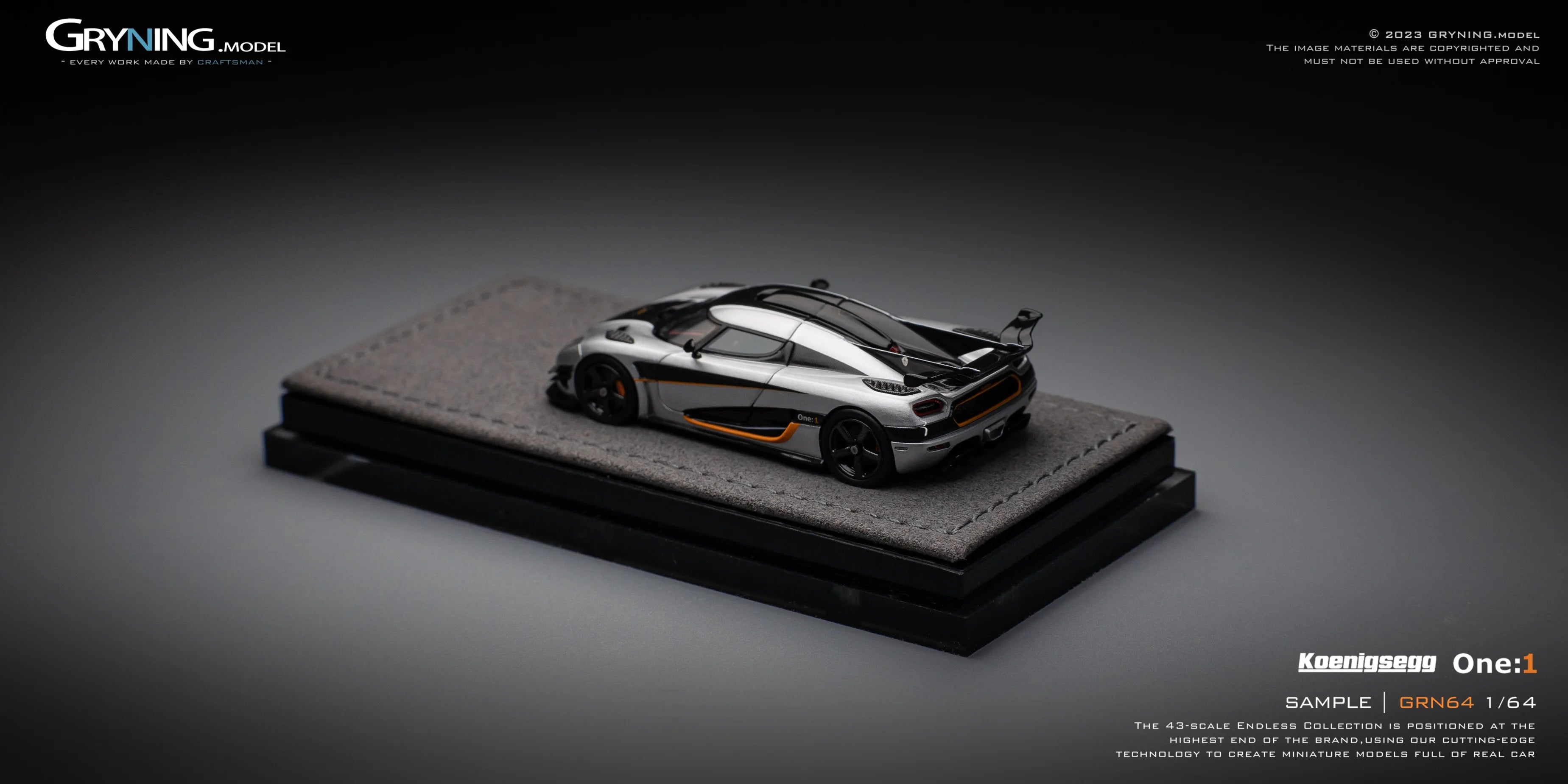 GRYNING.model 1/64 Koenigsegg One:1