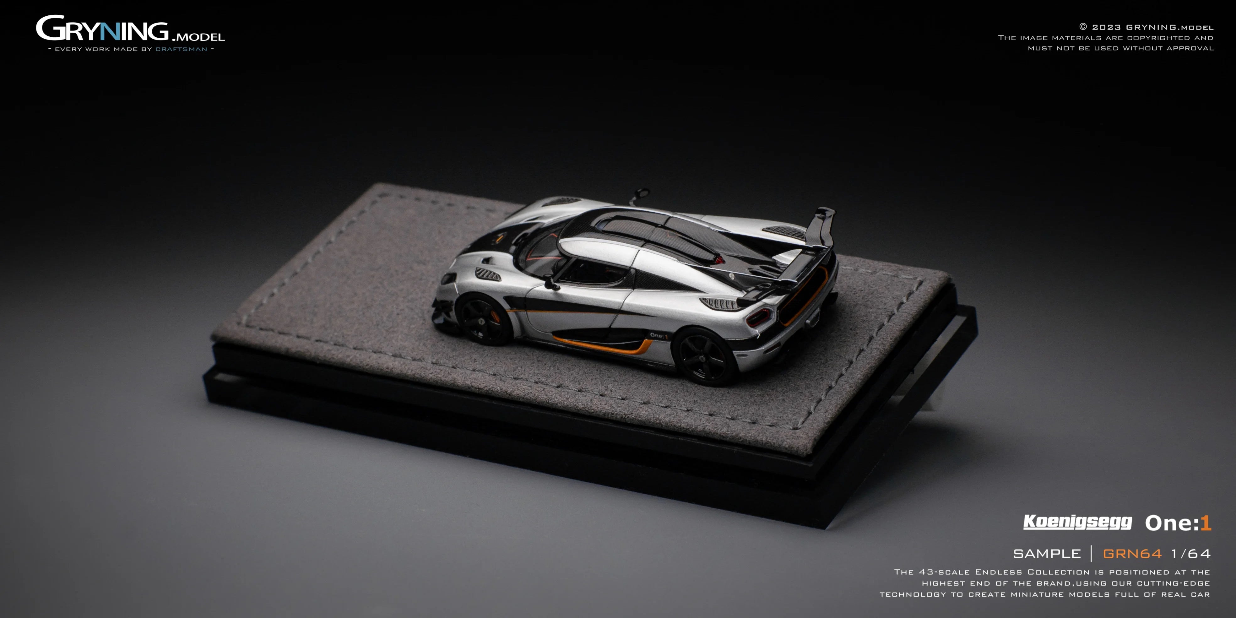 GRYNING.model 1/64 Koenigsegg One:1