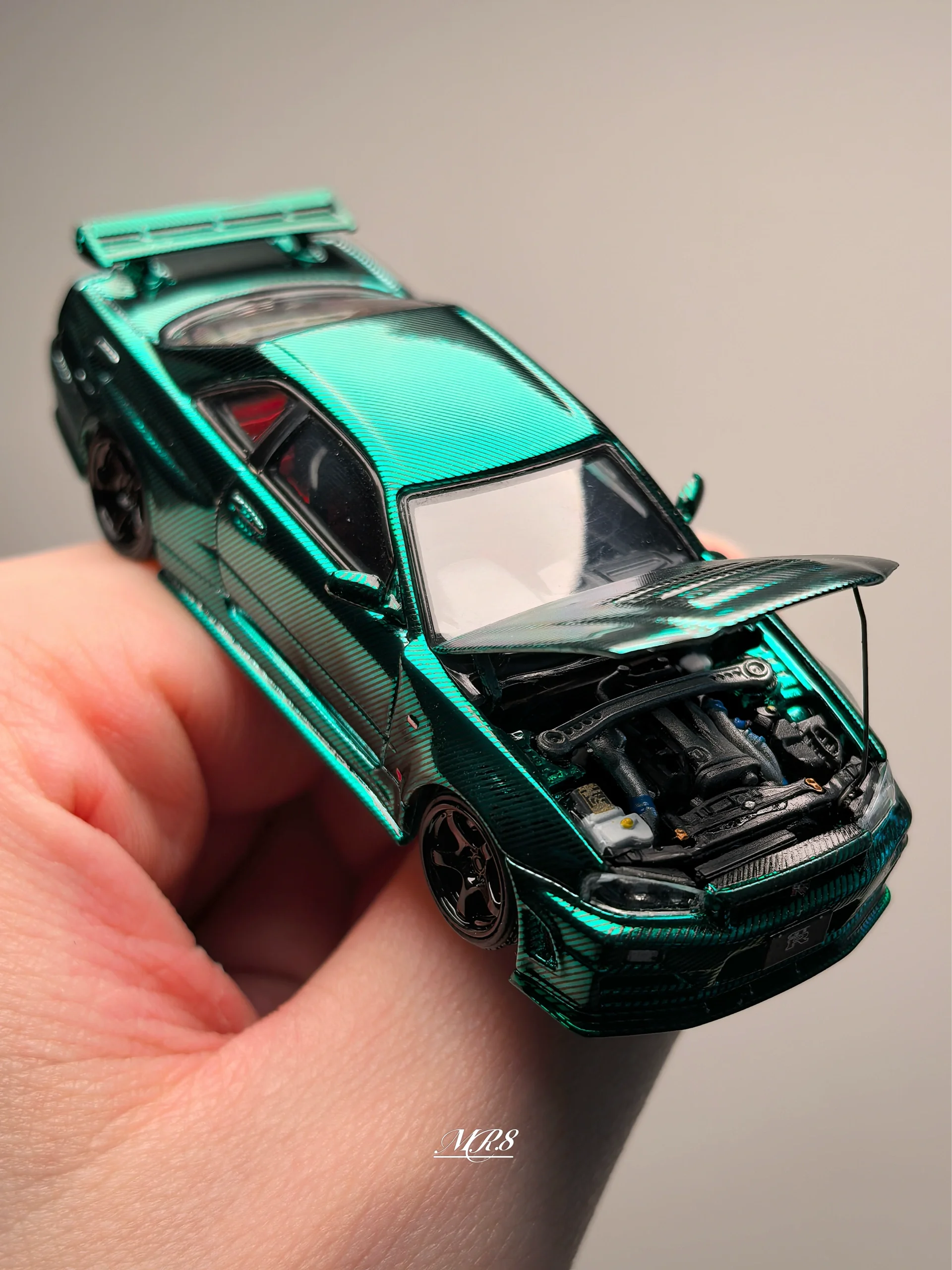 TIME TOP 1:64 Nissan GTR34 Metal Green