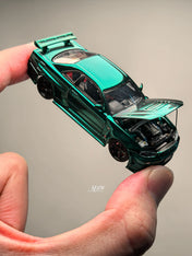 TIME TOP 1:64 Nissan GTR34 Metal Green