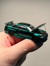 TIME TOP 1:64 Nissan GTR34 Metal Green
