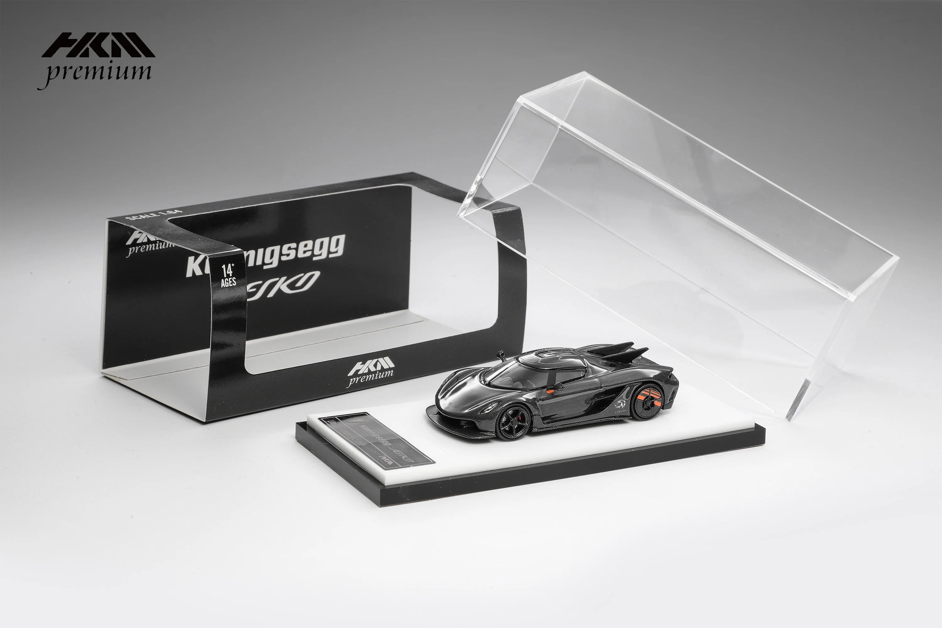 HKM Premium 1:64 Alloy Model! Koenigsegg Jesko Absolut Carbon fiber