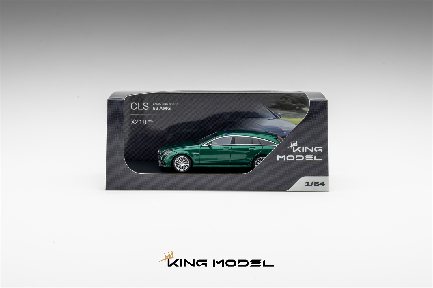 KING MODEL 1:64 Mercedes-Benz CLS63 AMG Matte Metallic Gray