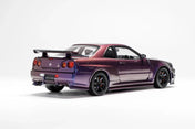 1/18 Motorhelix Nissan Skyline GT-R GTR (R34) Z-Tune (Midnight Purple)