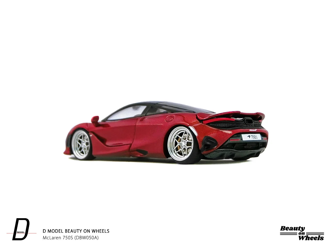 D MODEL BEAUTY ON WHEELS 1:64 McLaren 750S, Red