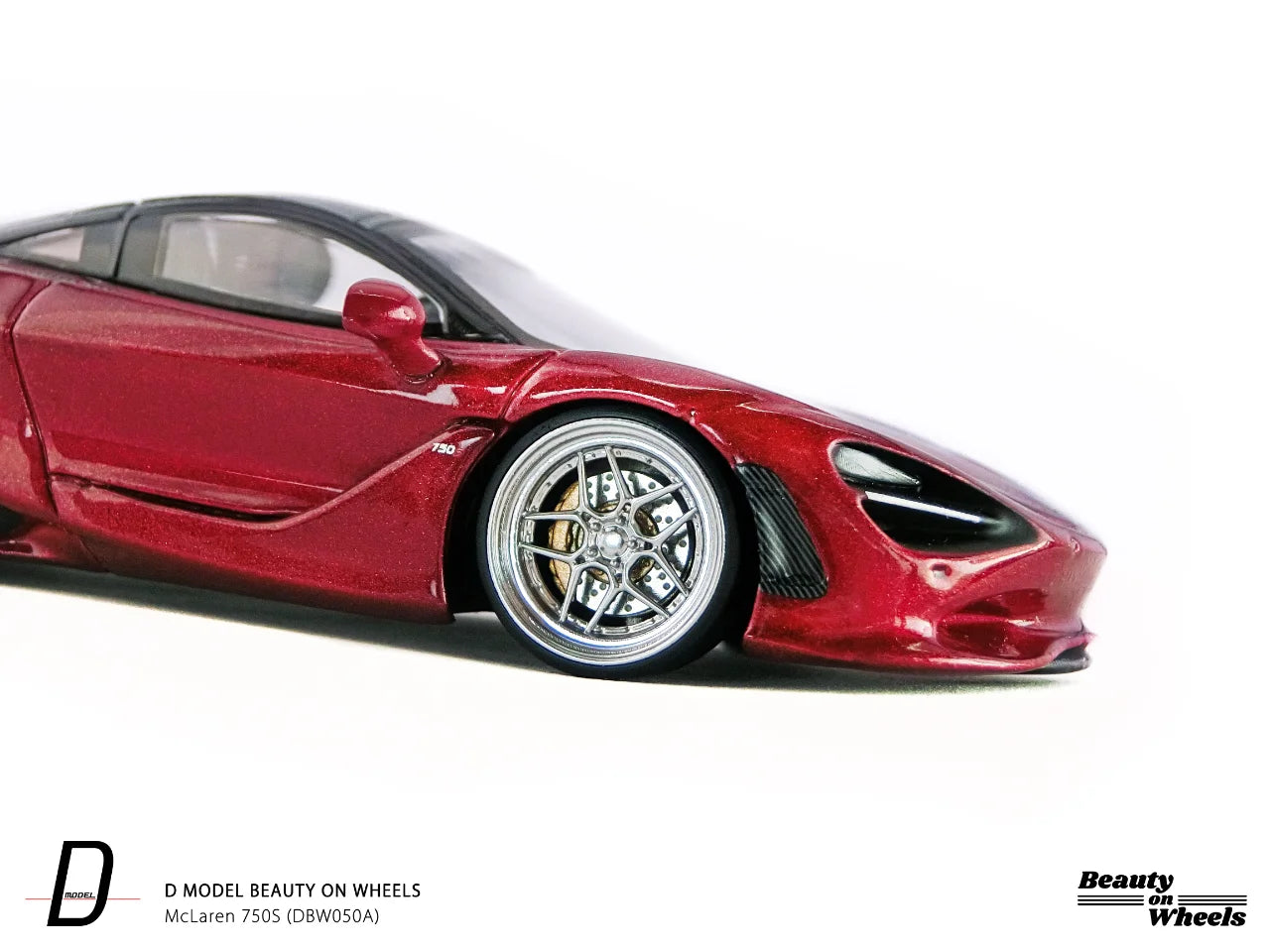 D MODEL BEAUTY ON WHEELS 1:64 McLaren 750S, Red