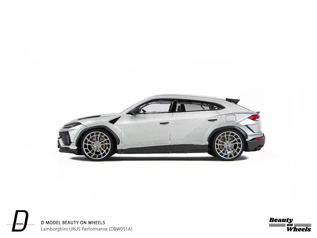 D MODEL BEAUTY ON WHEELS 1:64 Lamborghini URUS Performante, Silver