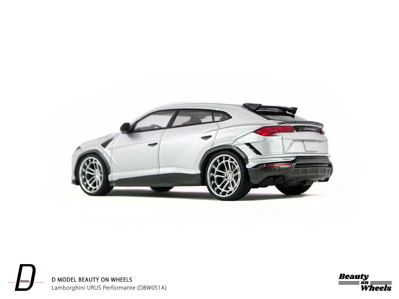 D MODEL BEAUTY ON WHEELS 1:64 Lamborghini URUS Performante, Silver