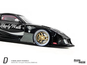 D MODEL BEAUTY ON WHEELS 1:64 MAZDA RX-7 LB-Super Silhouette , Black