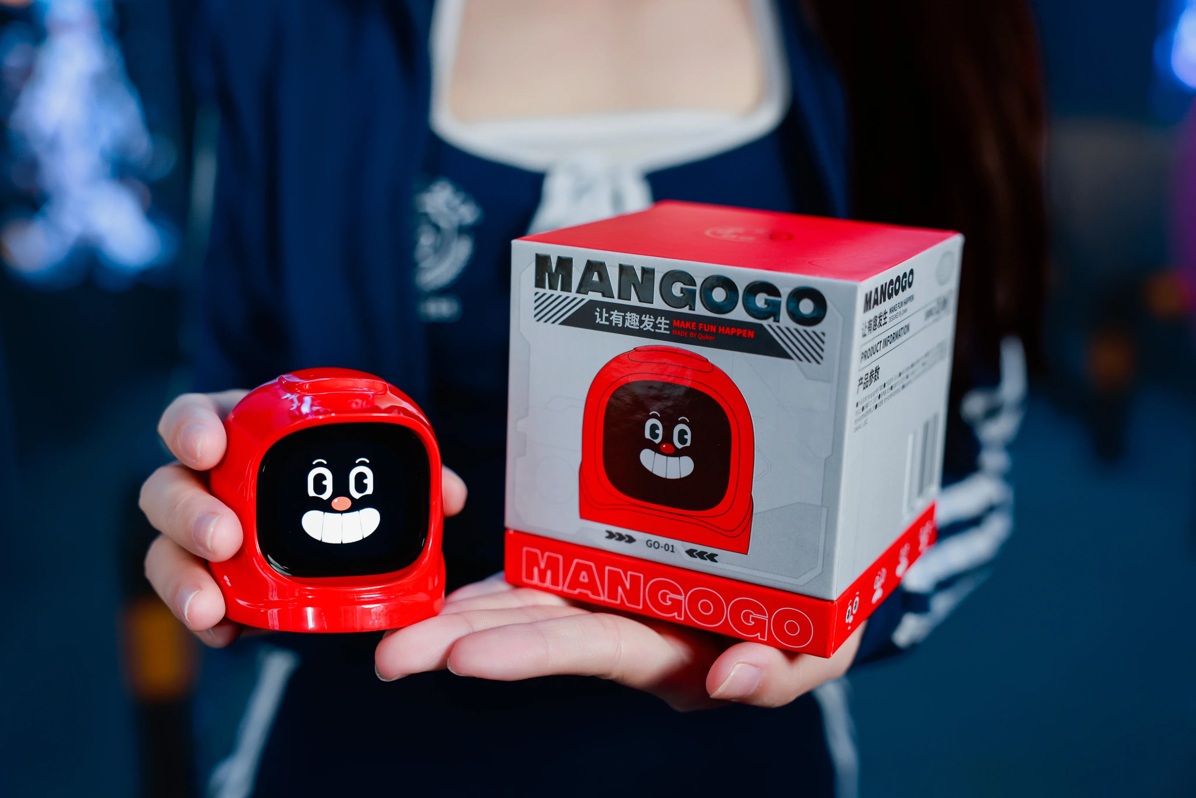 Mango Bot Mangogo smart intelligent expression robot - Pink Color – RC Cambodia