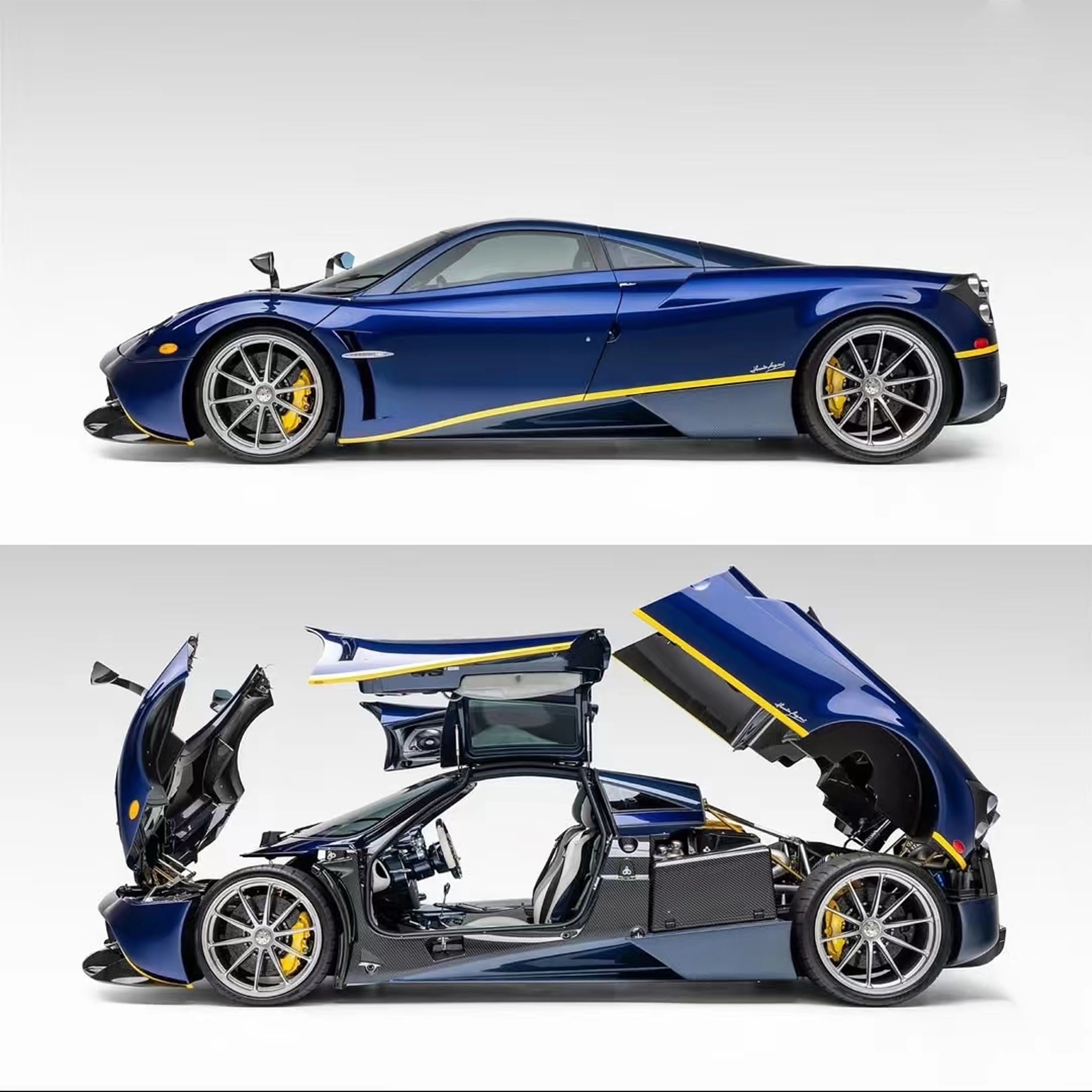 HKM Premium 1:64 Alloy Model ! Huayra Coupe 2014  Metallic Blue