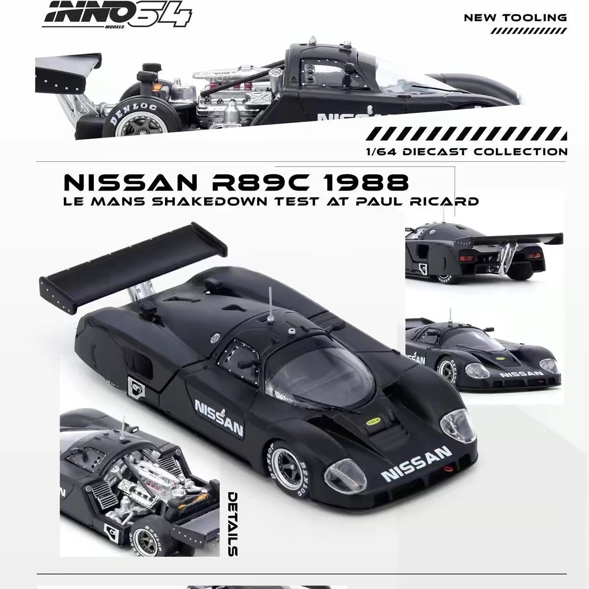 INNO1:64 NISSAN R89C LE MANS SHAKEDOWN TEST AT PAUL RICARD1988IN64-R89C-LMT1988