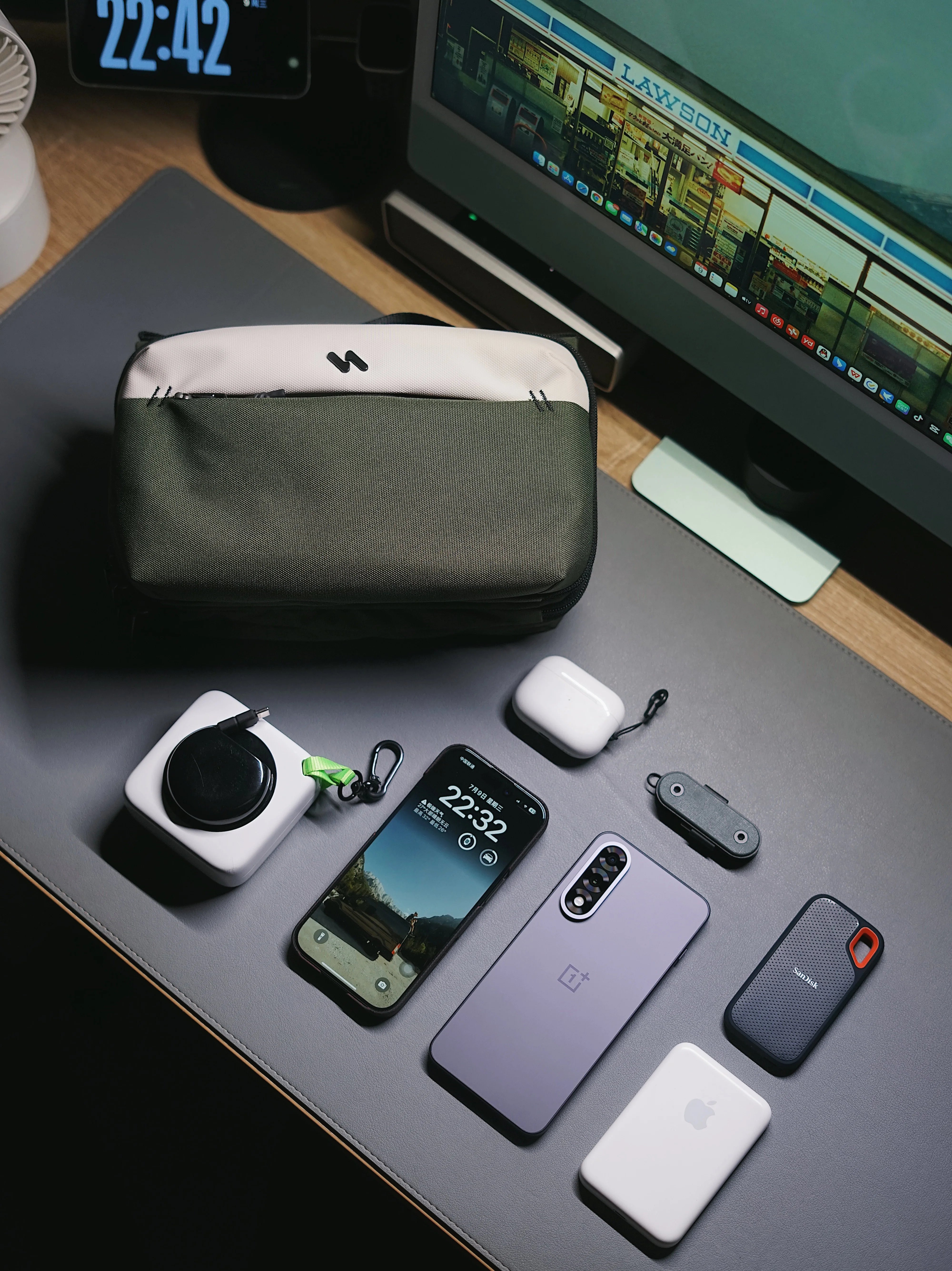 Inateck ABM34 Olive Ultimate Travel Storage Bag