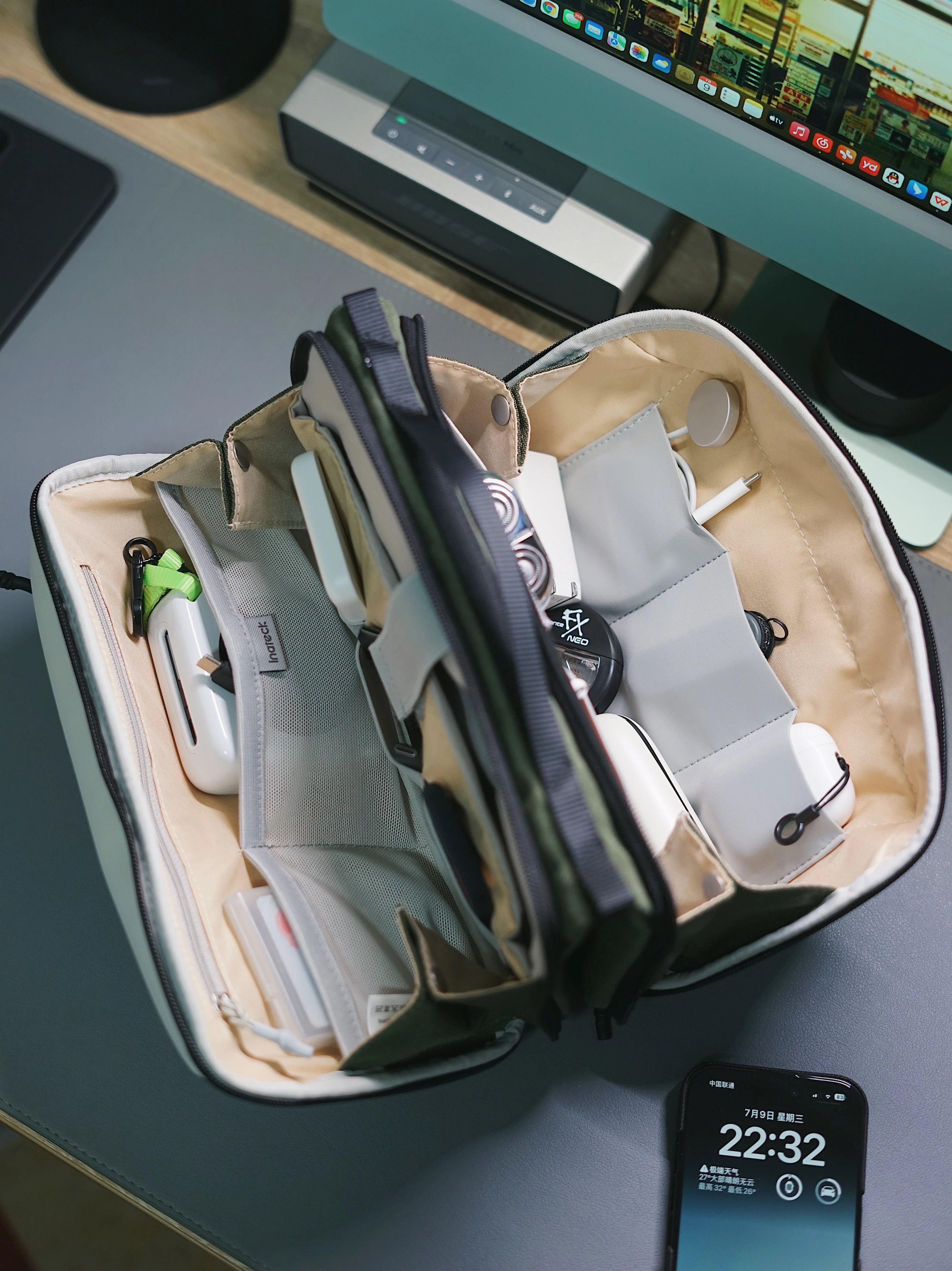 Inateck ABM34 Olive Ultimate Travel Storage Bag