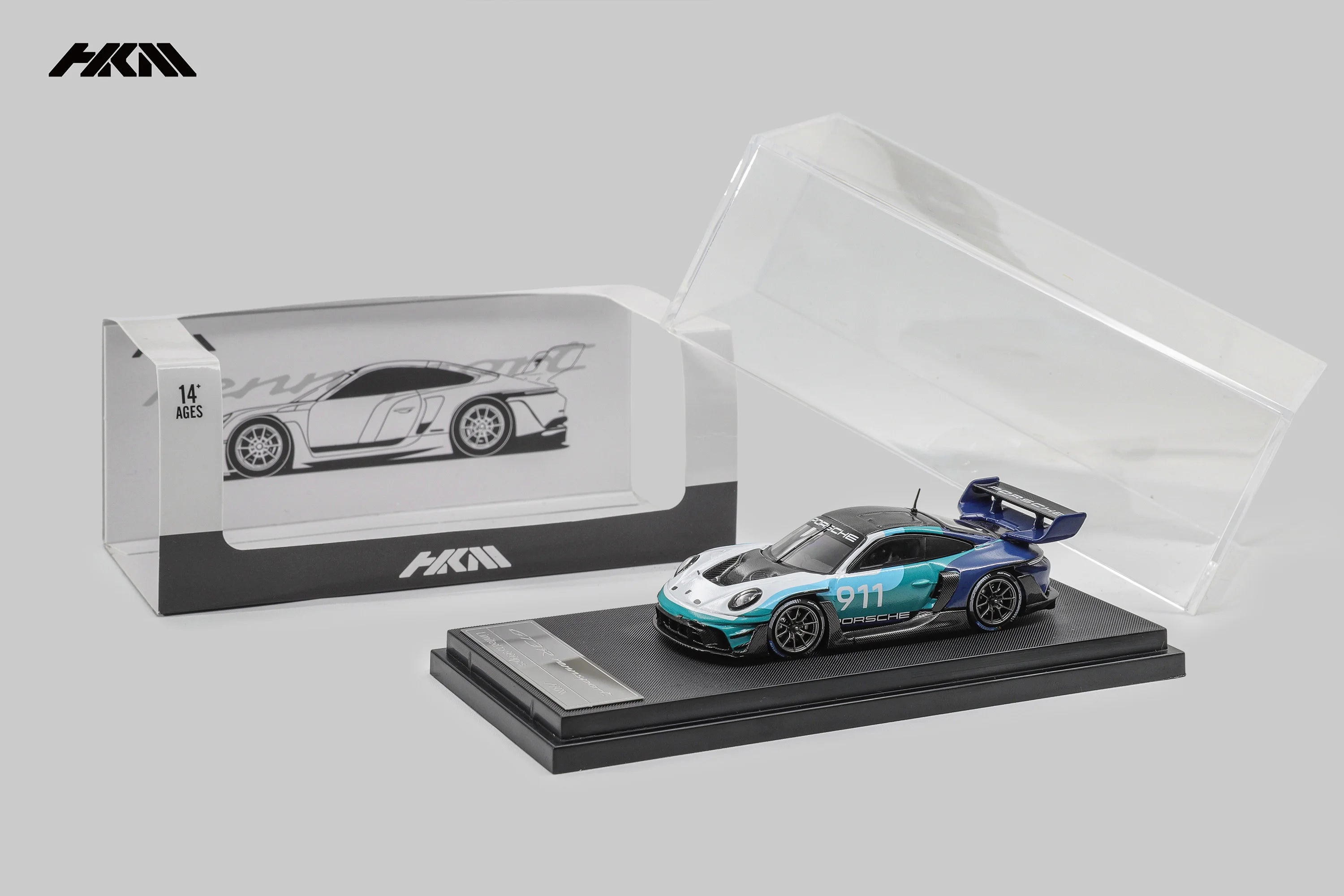 HKM 1:64 PORSCHE 911 (992) GT3 R Rennsport - Blue