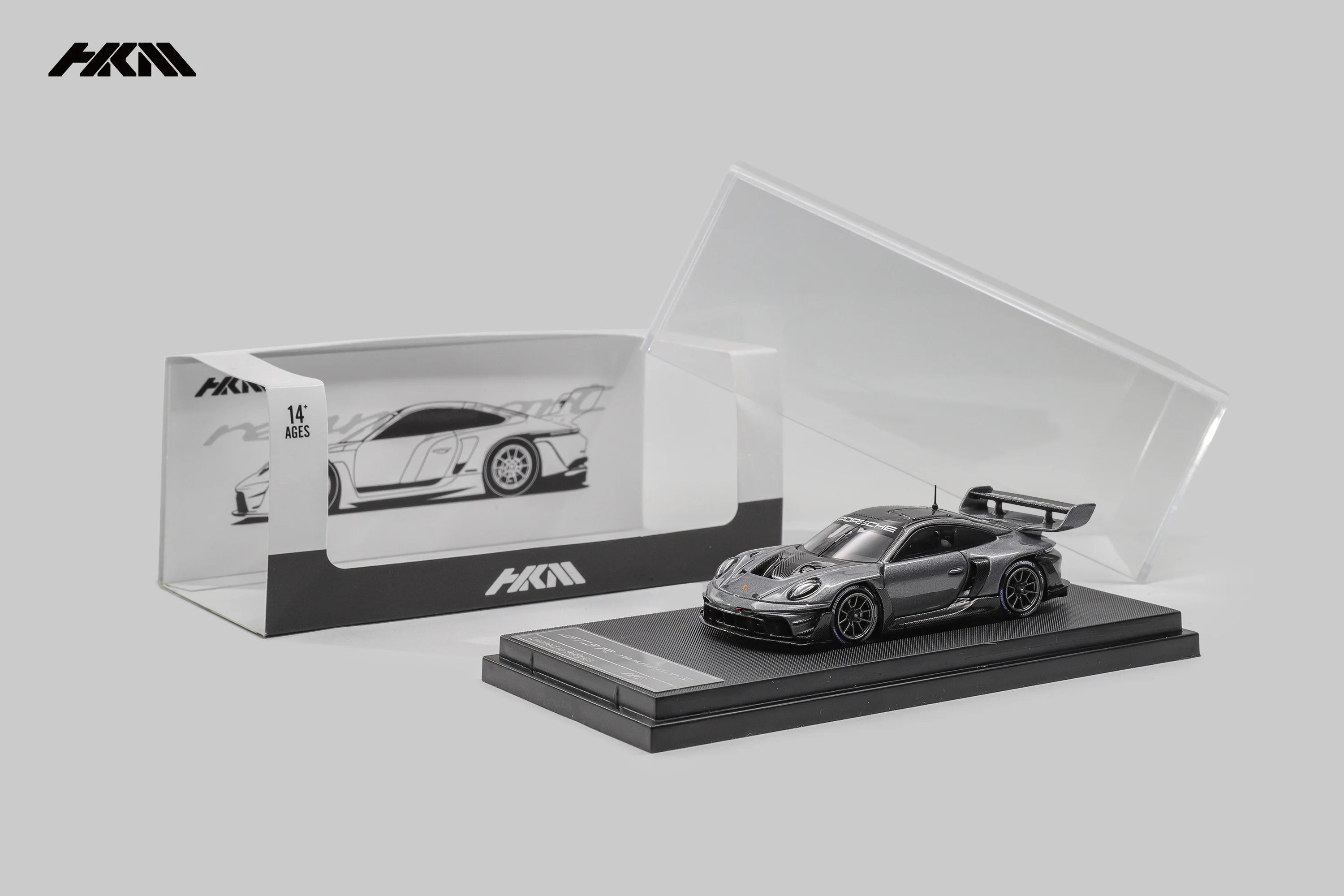 HKM 1:64 PORSCHE 911 (992) GT3 R Rennsport - Grey