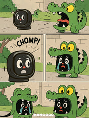 Bite the head crocodile , Mangogo