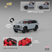 CM MODEL - 1:64 Toyota Sequoia 2024 – Cement Grey – Limited Edition