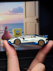 MINI GT: 1/64 Lamborghini Huracán STO Bianco Asopo BL