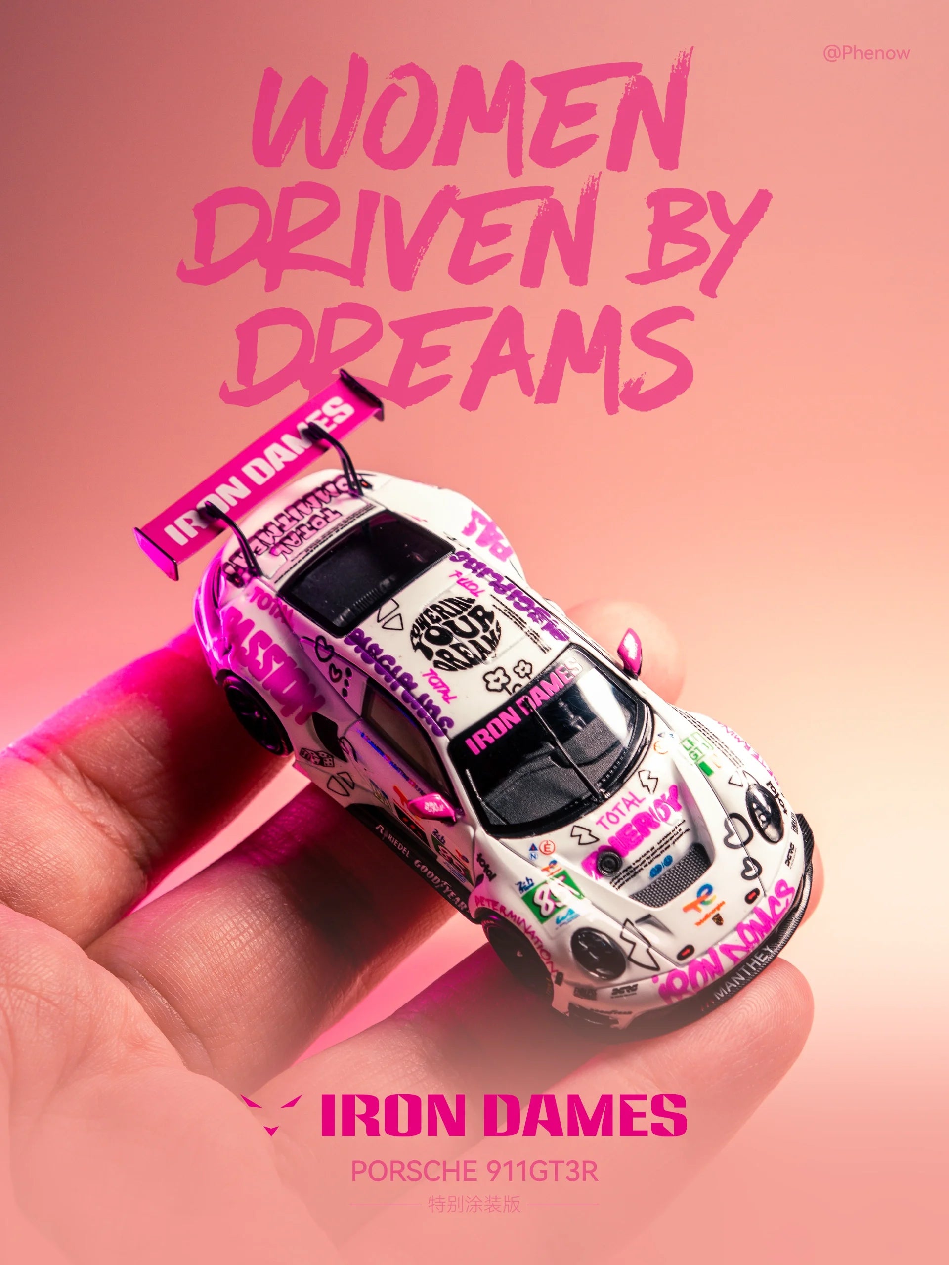 STAR RACE - 1/64 Porsche 911 GT3 Iron Dames livery 24 Hours of Le Mans