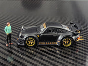 HG64 x FG Model 1:64 Custom Edition RWB 930 Stella Artois Matte Black Livery Limited to 1999